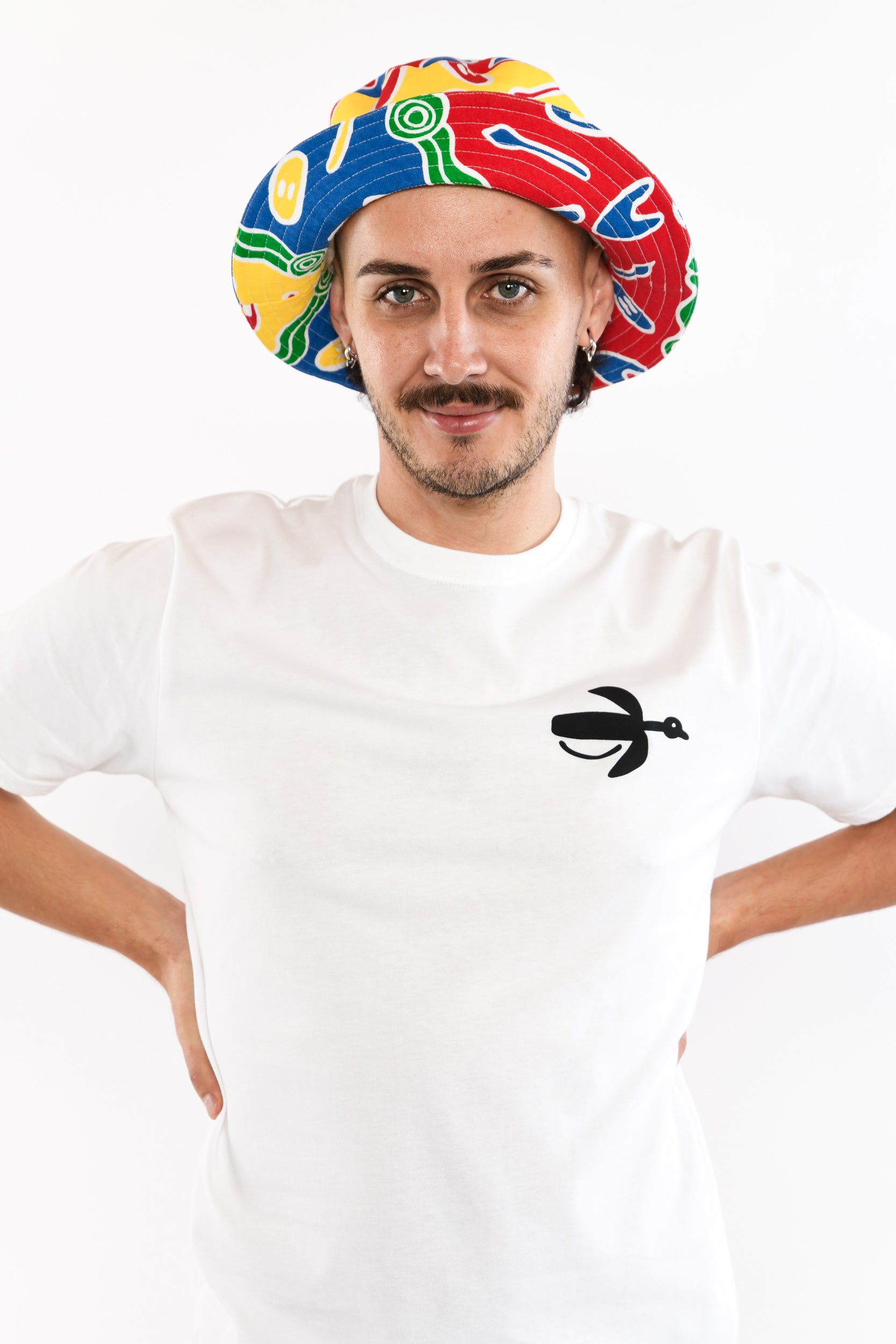 Bucket Hat - Men & Cultural Tools (yellow, red, blue, green)