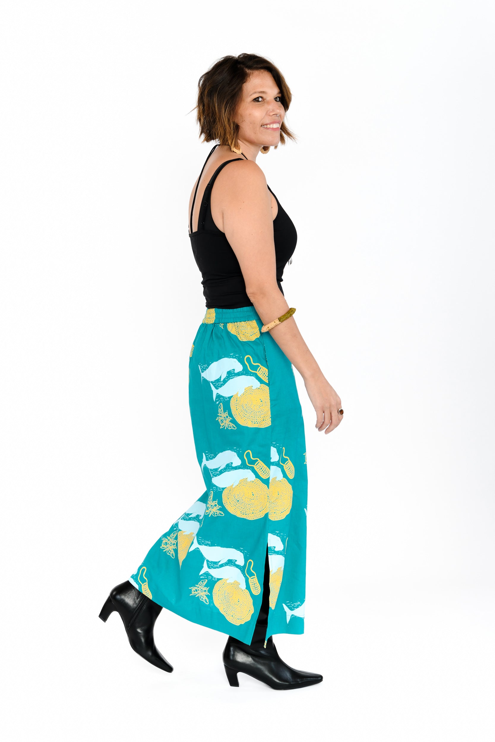 Midi Skirt - Ganunda & Bagirang (Sugar Bag Bee Honey & Dugong)
