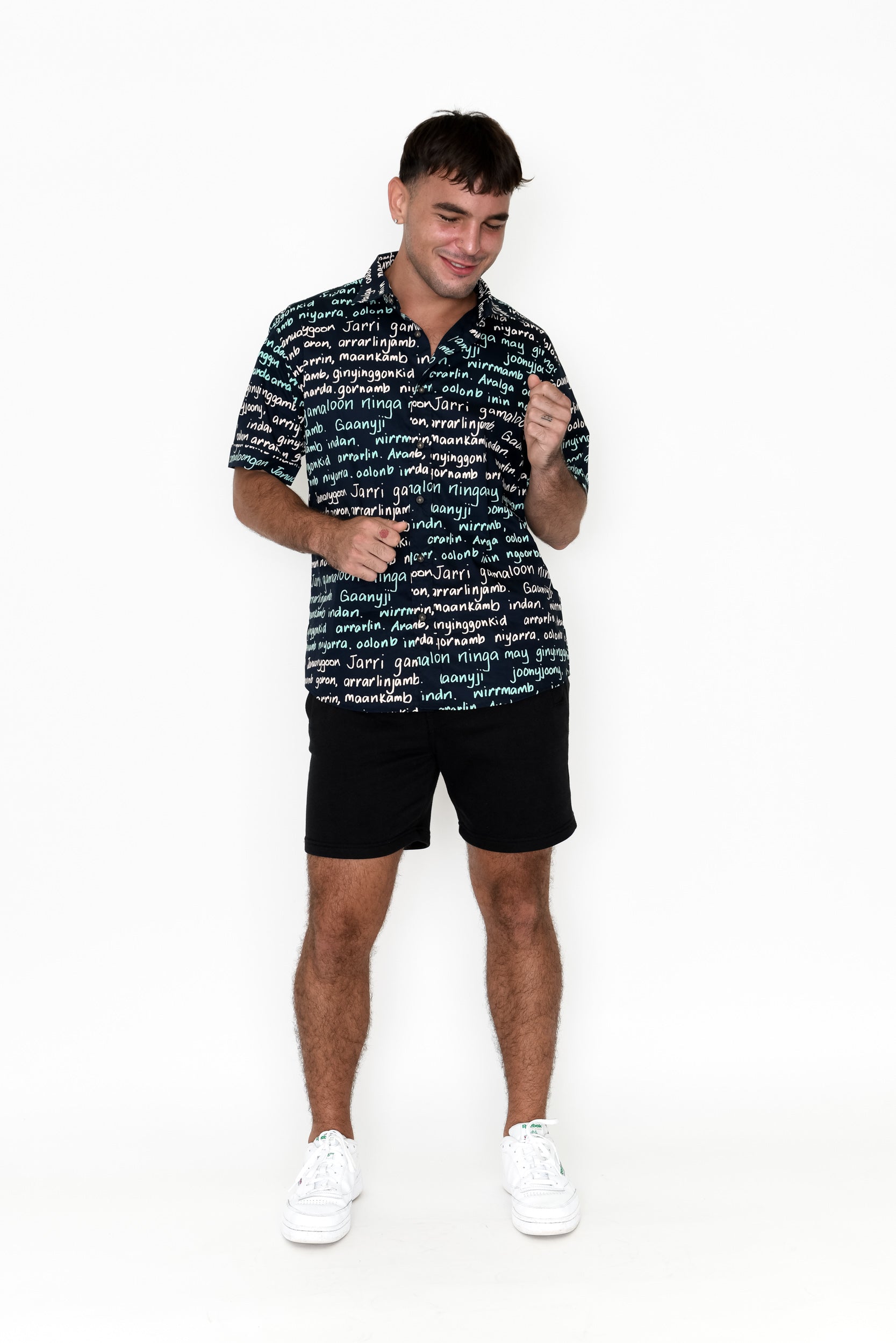 Short Sleeve Collared Shirt - Gamaloon (Bush Pear) Bardi language story