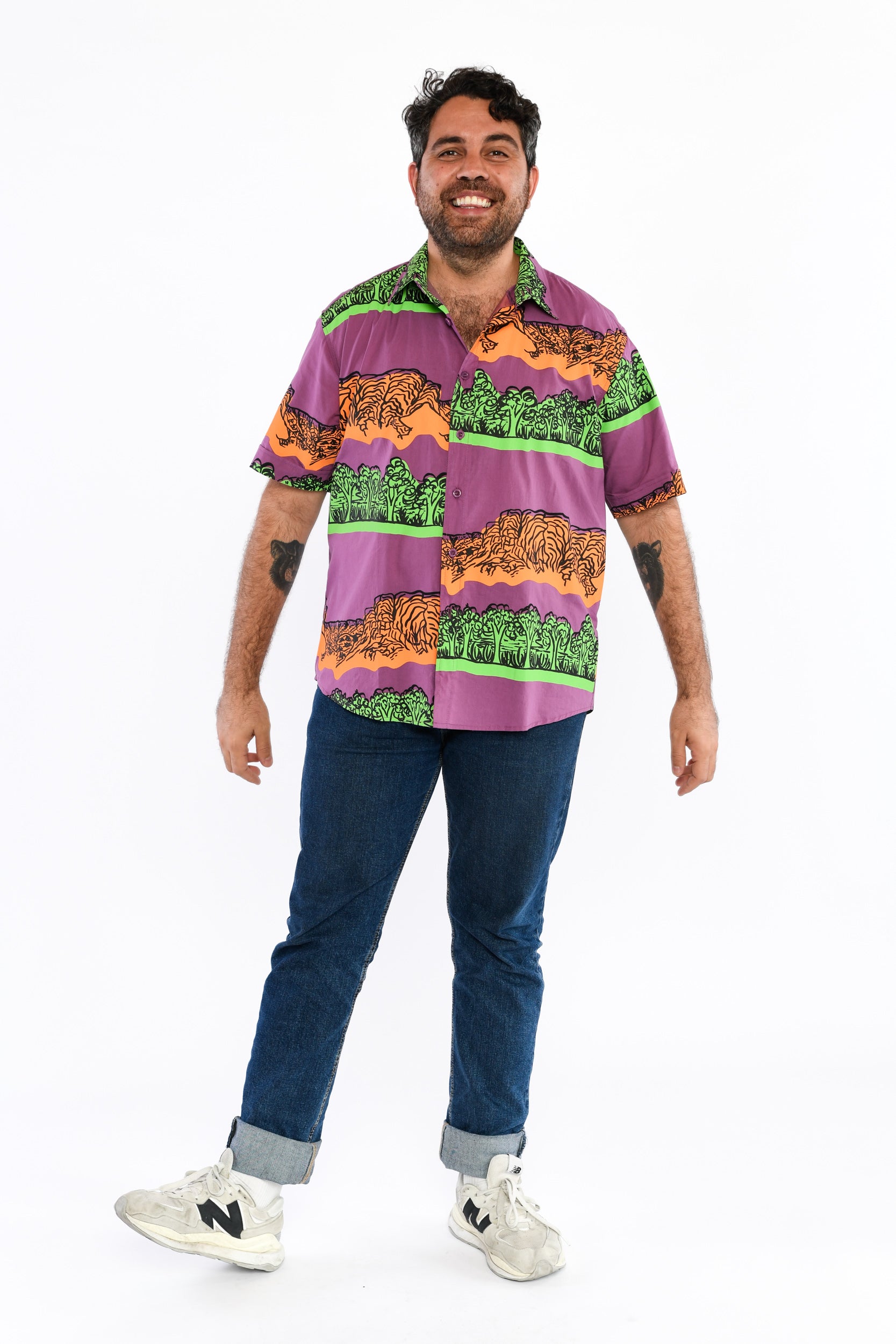 Short Sleeve Collared Shirt - Antherrtye (Ranges)