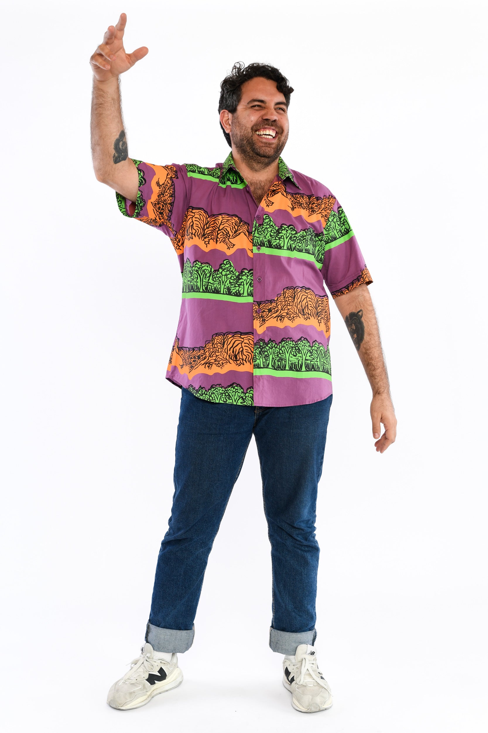 Short Sleeve Collared Shirt - Antherrtye (Ranges)