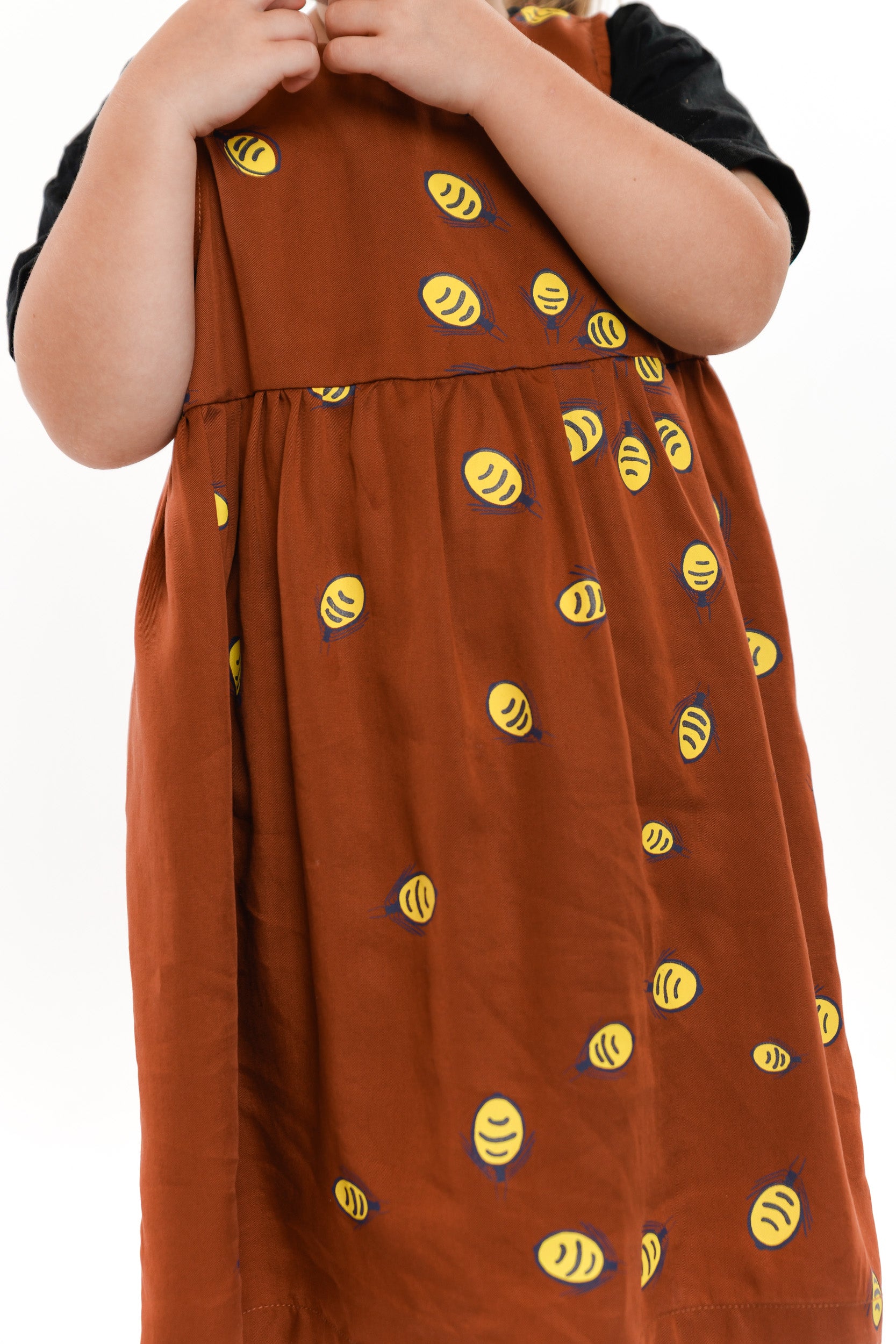 Kids Smock Dress - Yerrampe (Honey Ant)