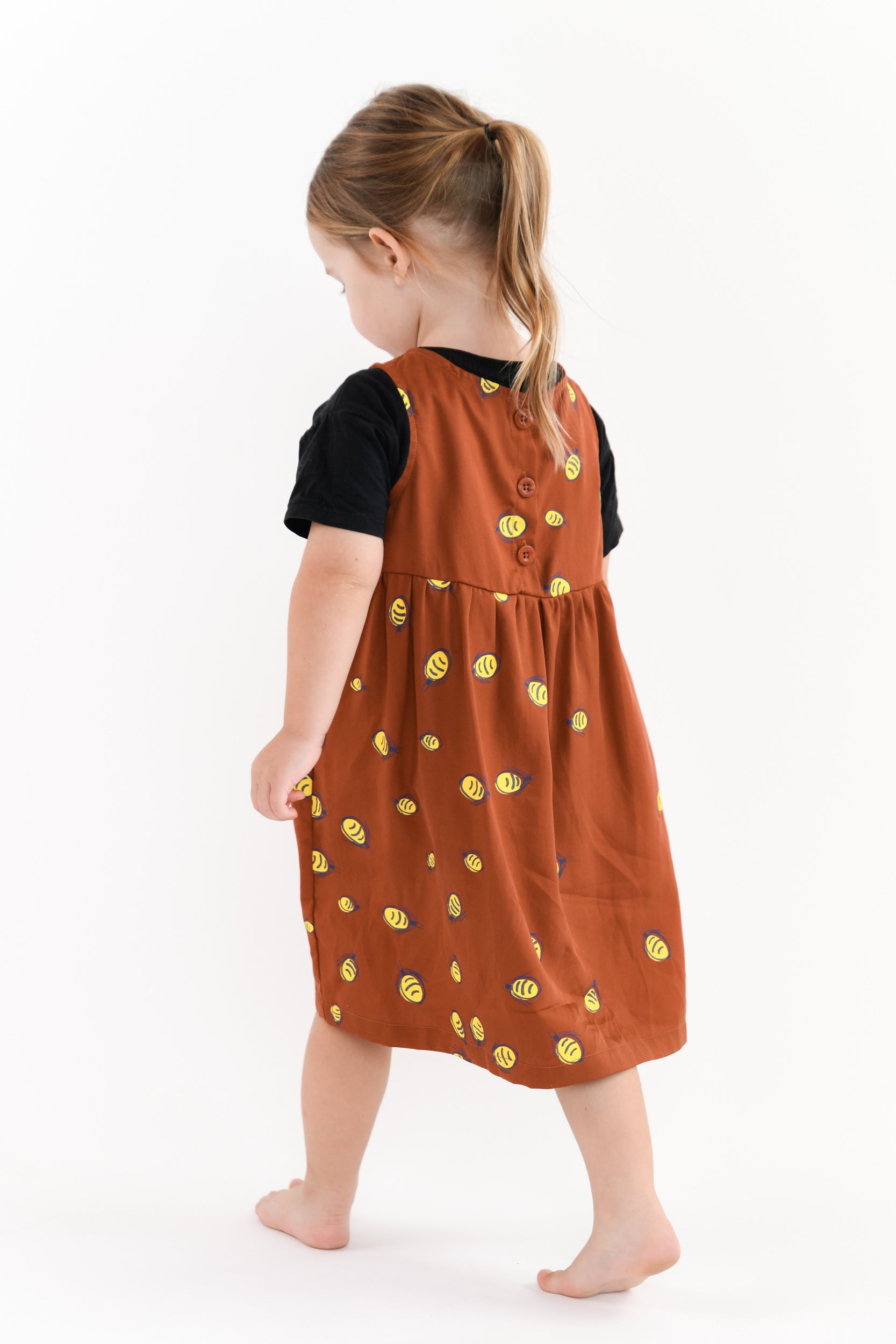 Kids Smock Dress - Yerrampe (Honey Ant)