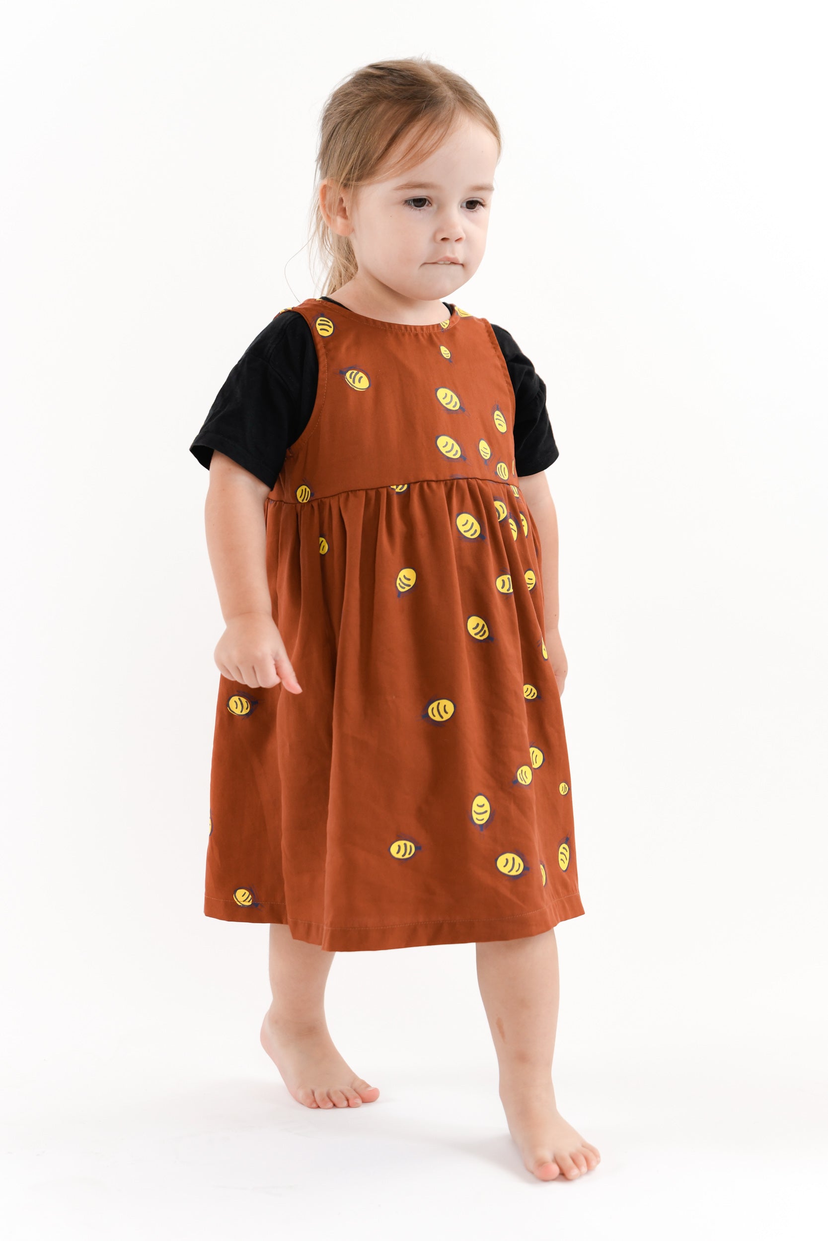 Kids Smock Dress - Yerrampe (Honey Ant)