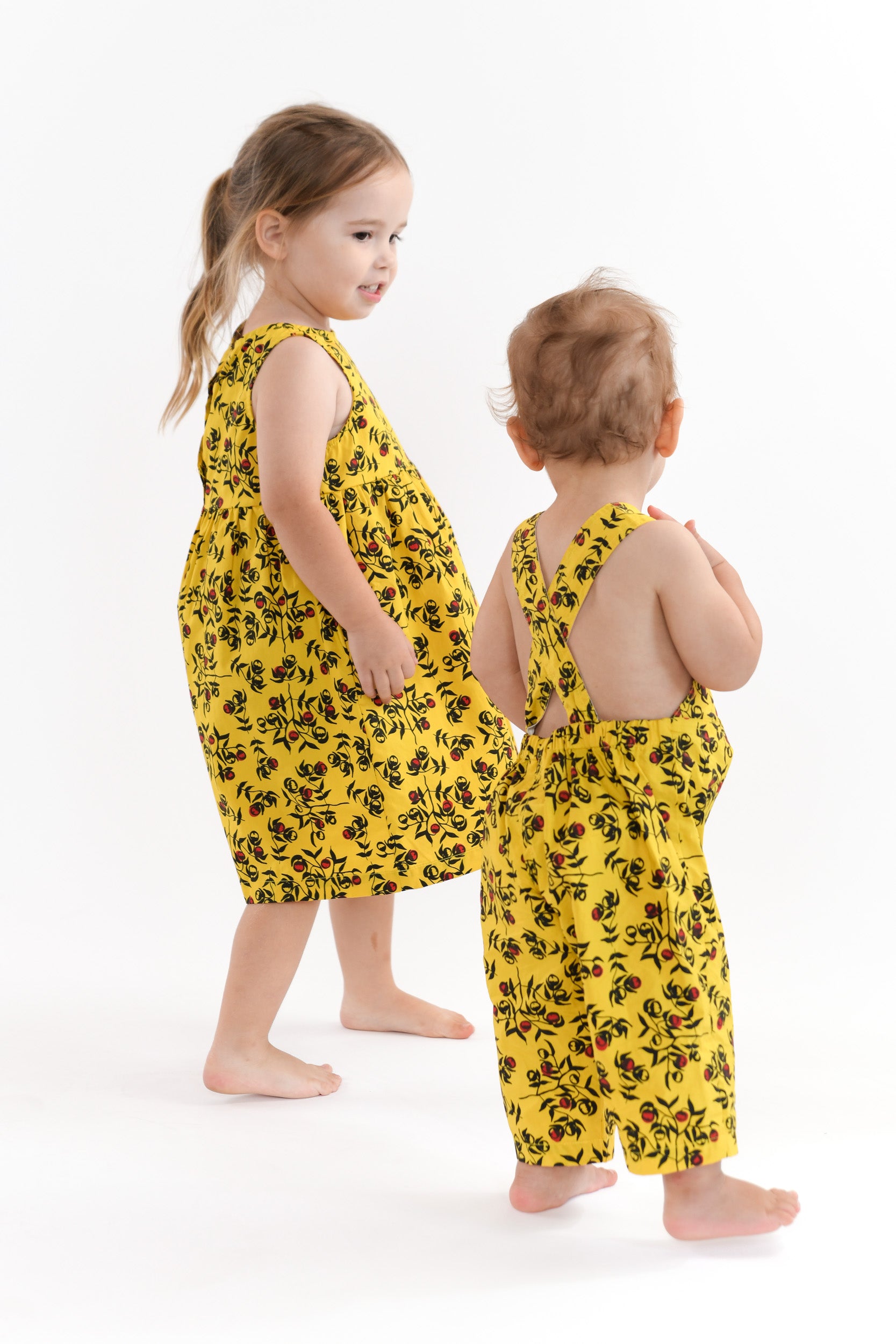 Kids Smock Dress - Awele-awele (Bush Tomato)