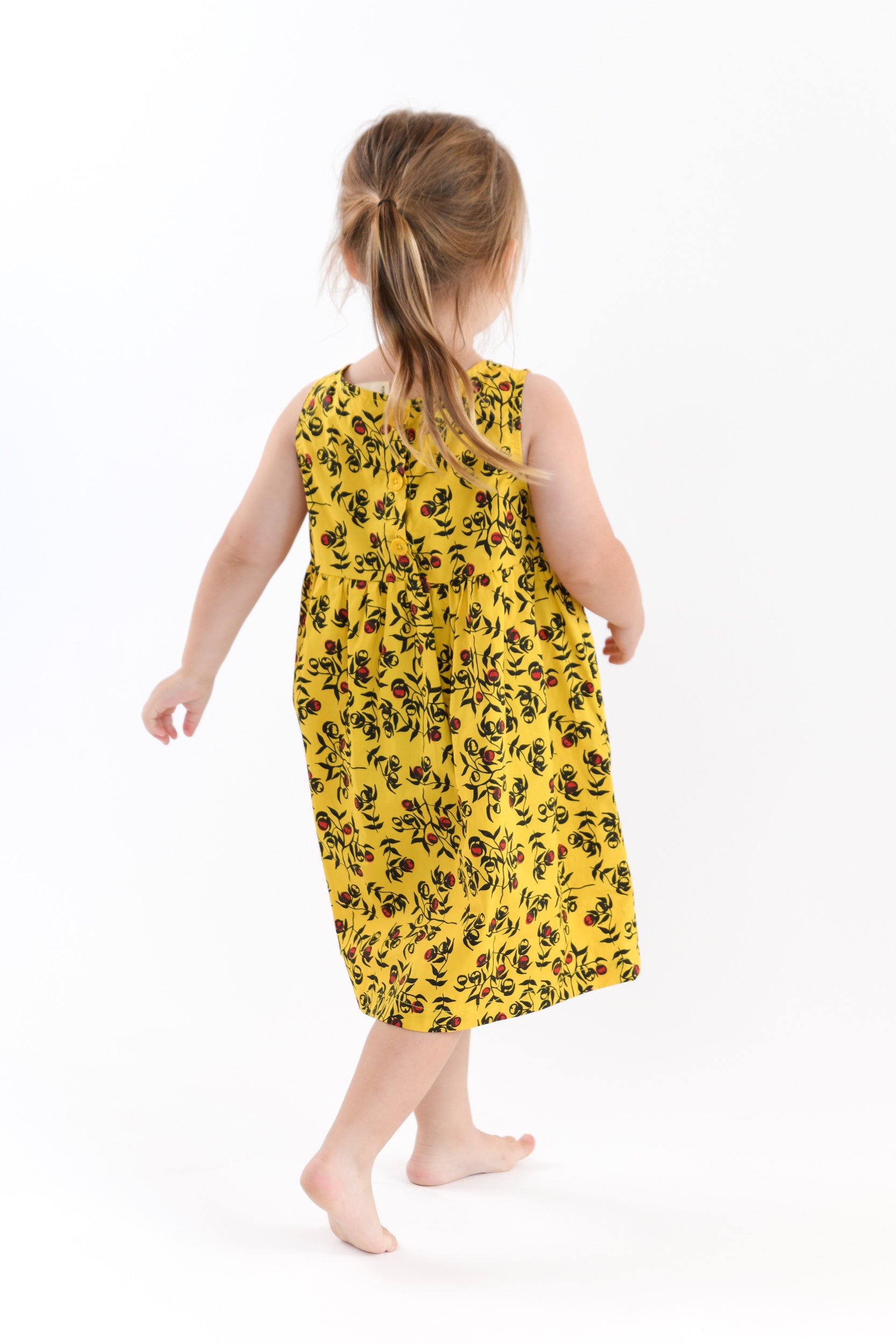 Kids Smock Dress - Awele-awele (Bush Tomato)