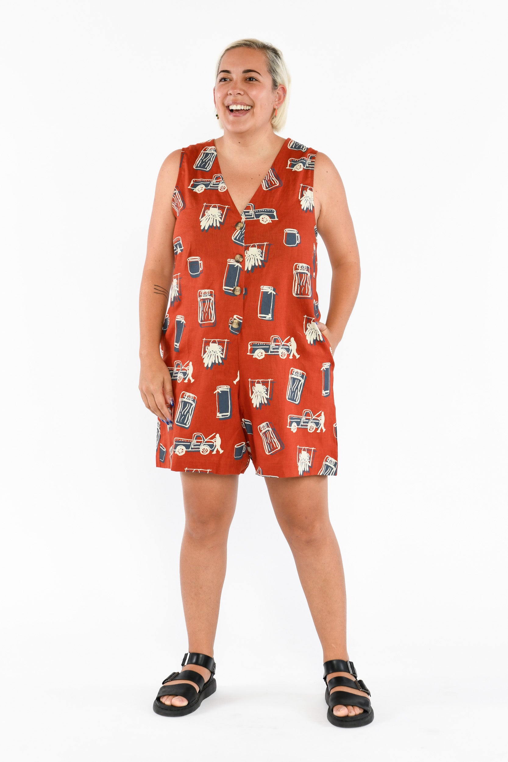 Sleeveless Playsuit - Camp Out