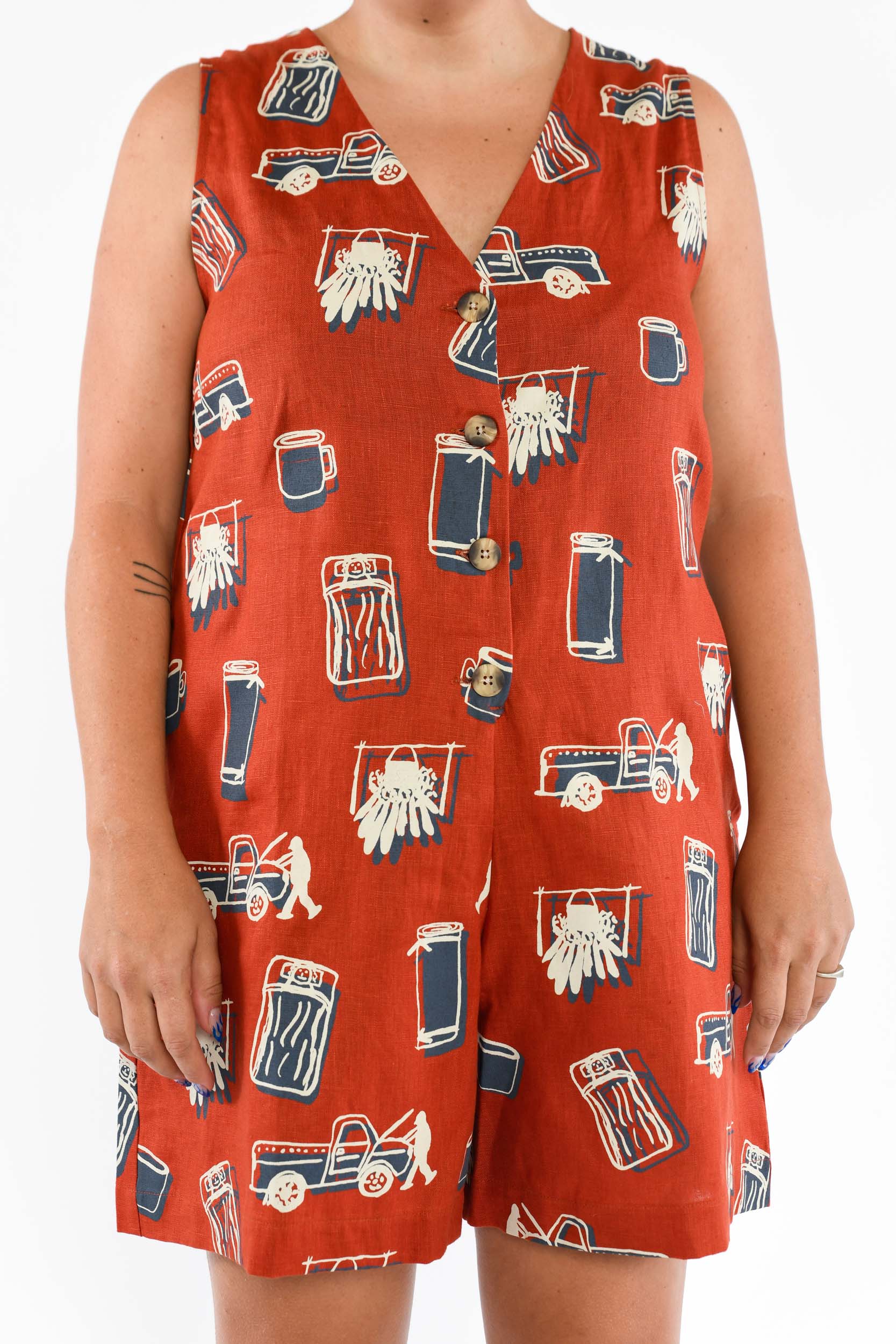 Sleeveless Playsuit - Camp Out