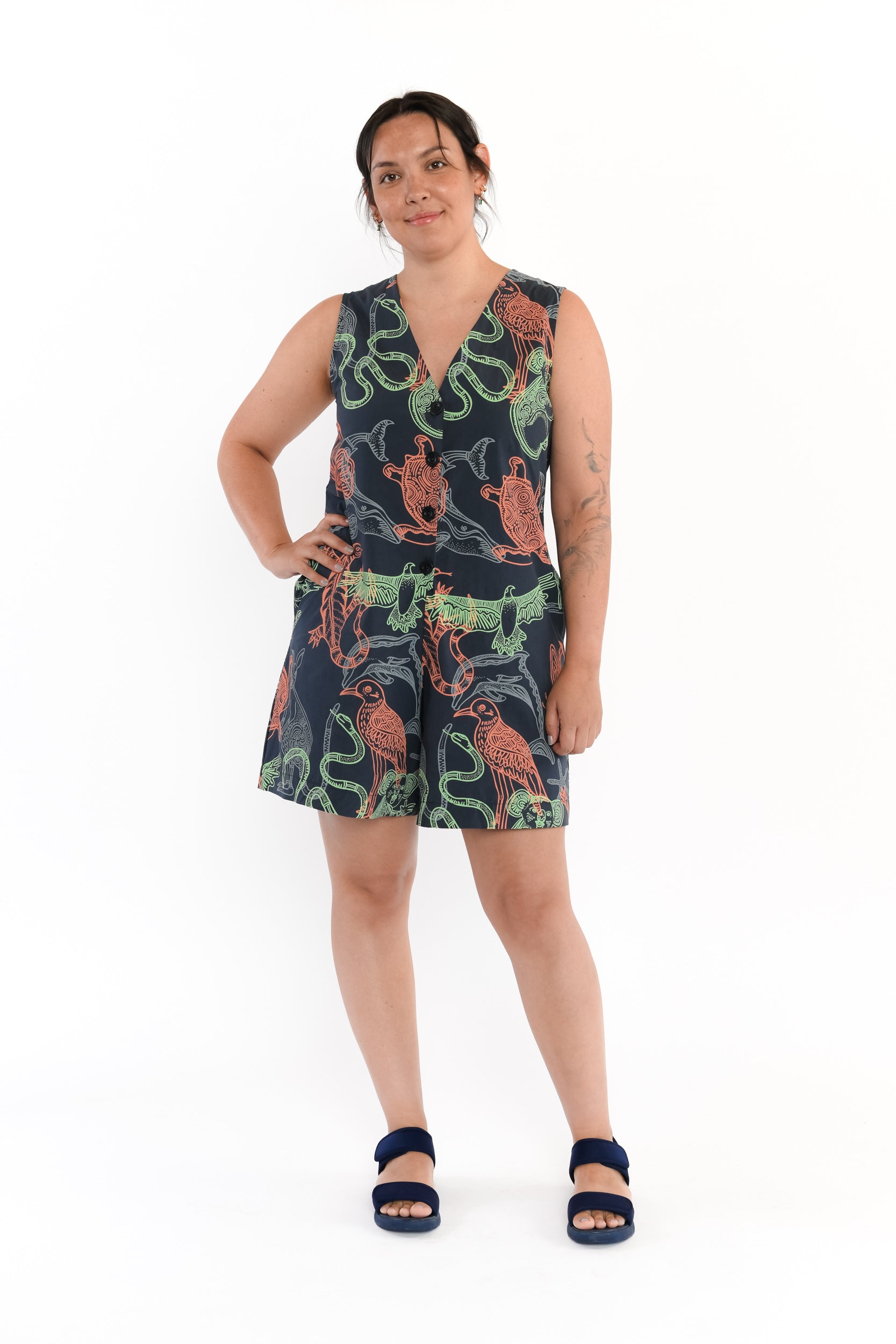Sleeveless Playsuit - Ancestral Cousins