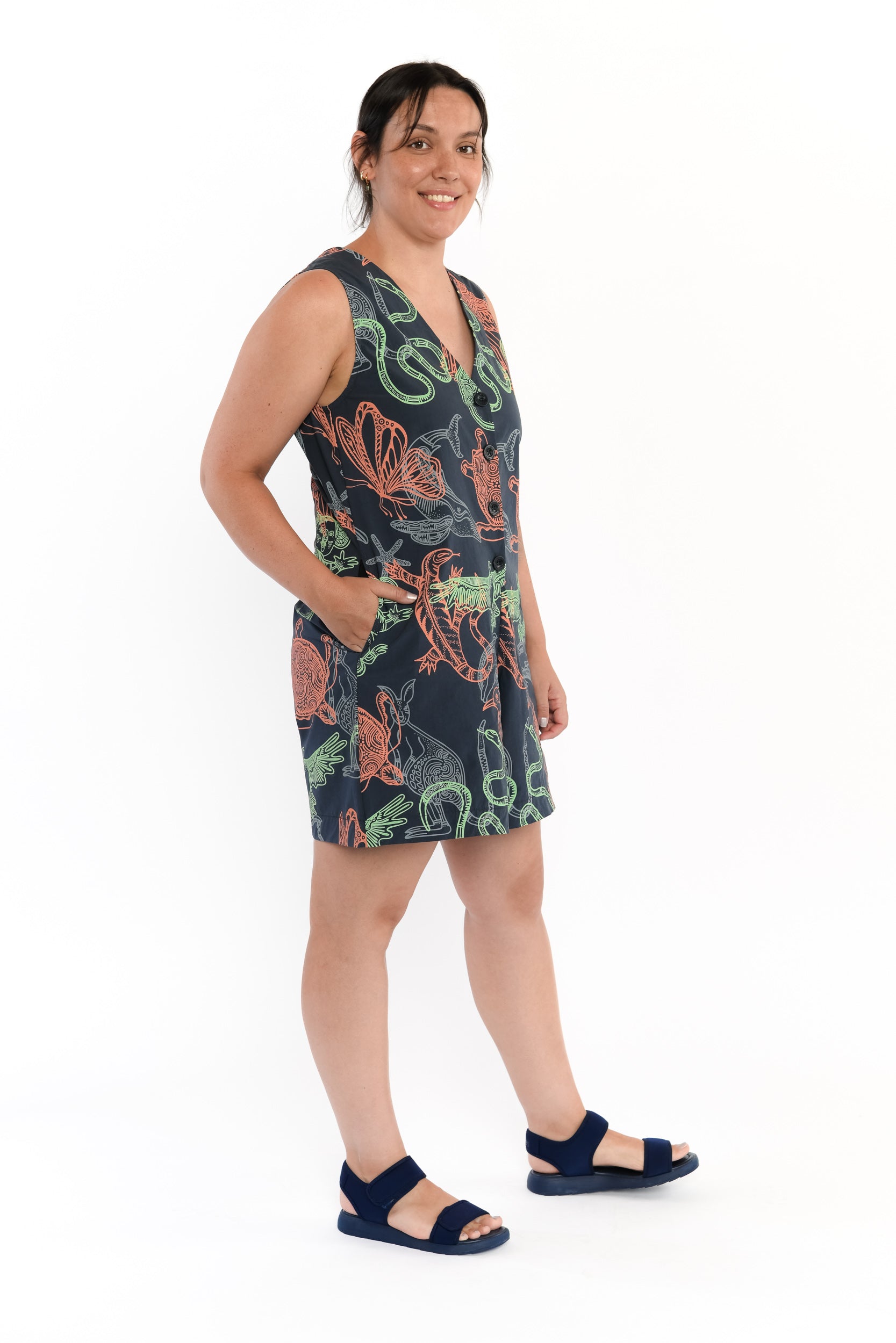 Sleeveless Playsuit - Ancestral Cousins
