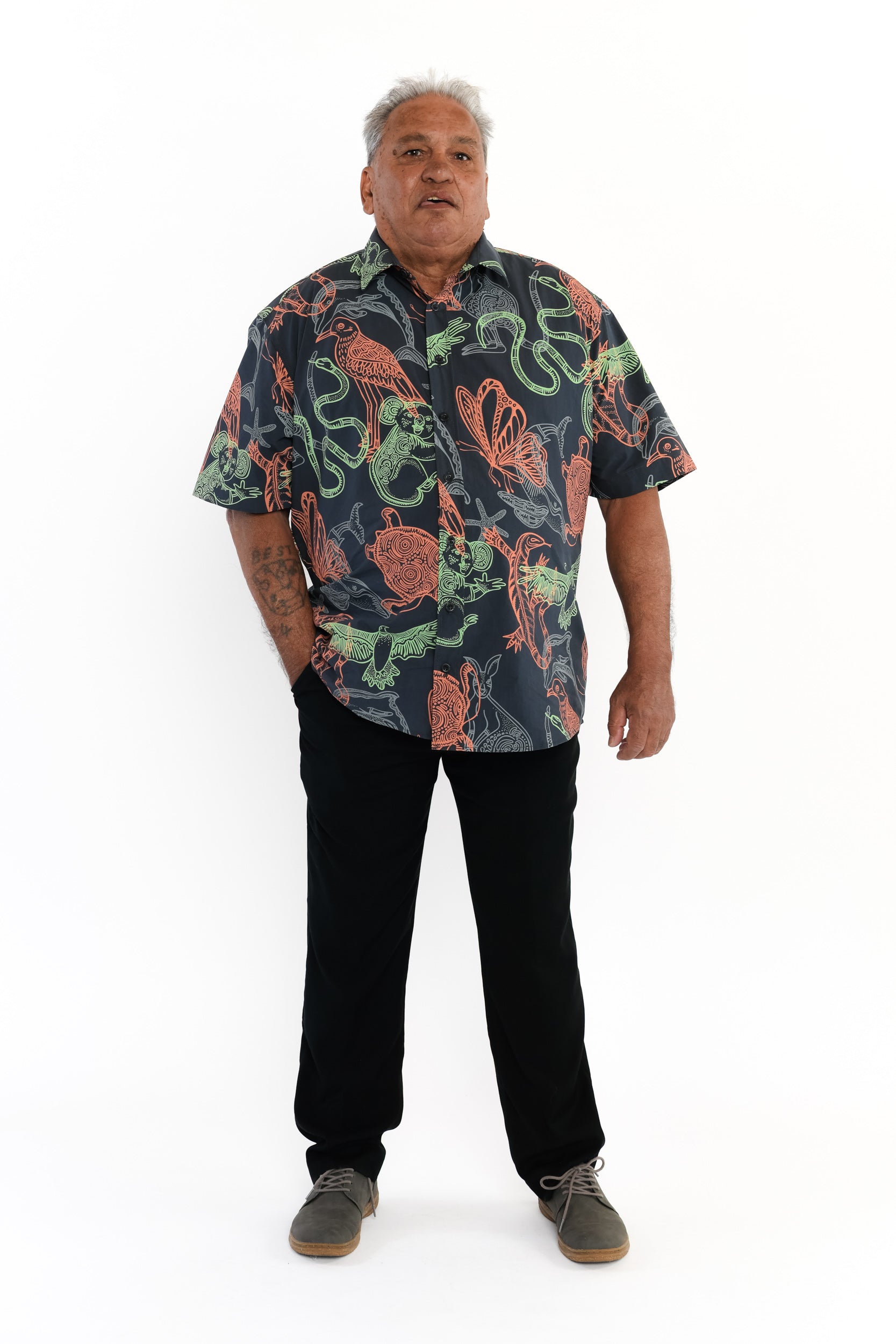 Short Sleeve Collared Shirt - Ancestral Cousins