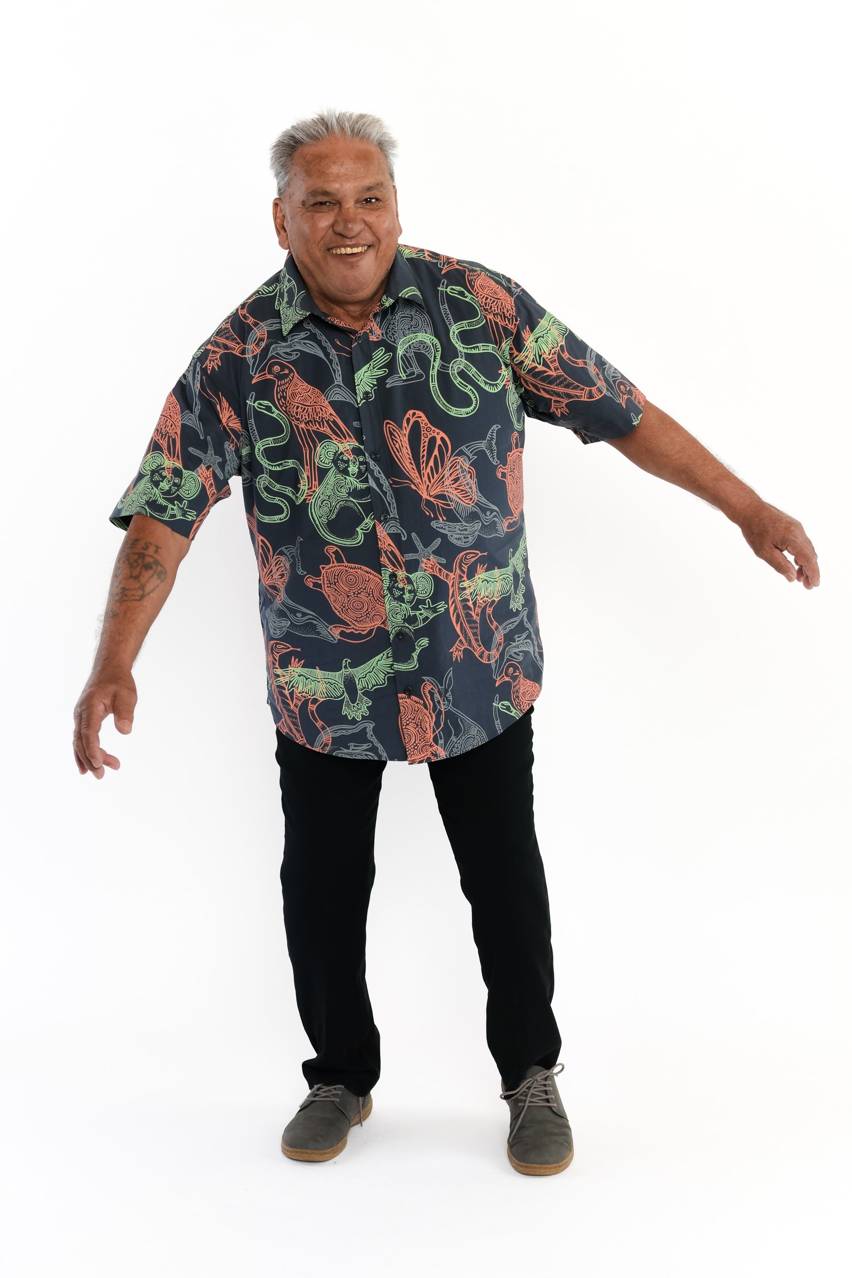 Short Sleeve Collared Shirt - Ancestral Cousins