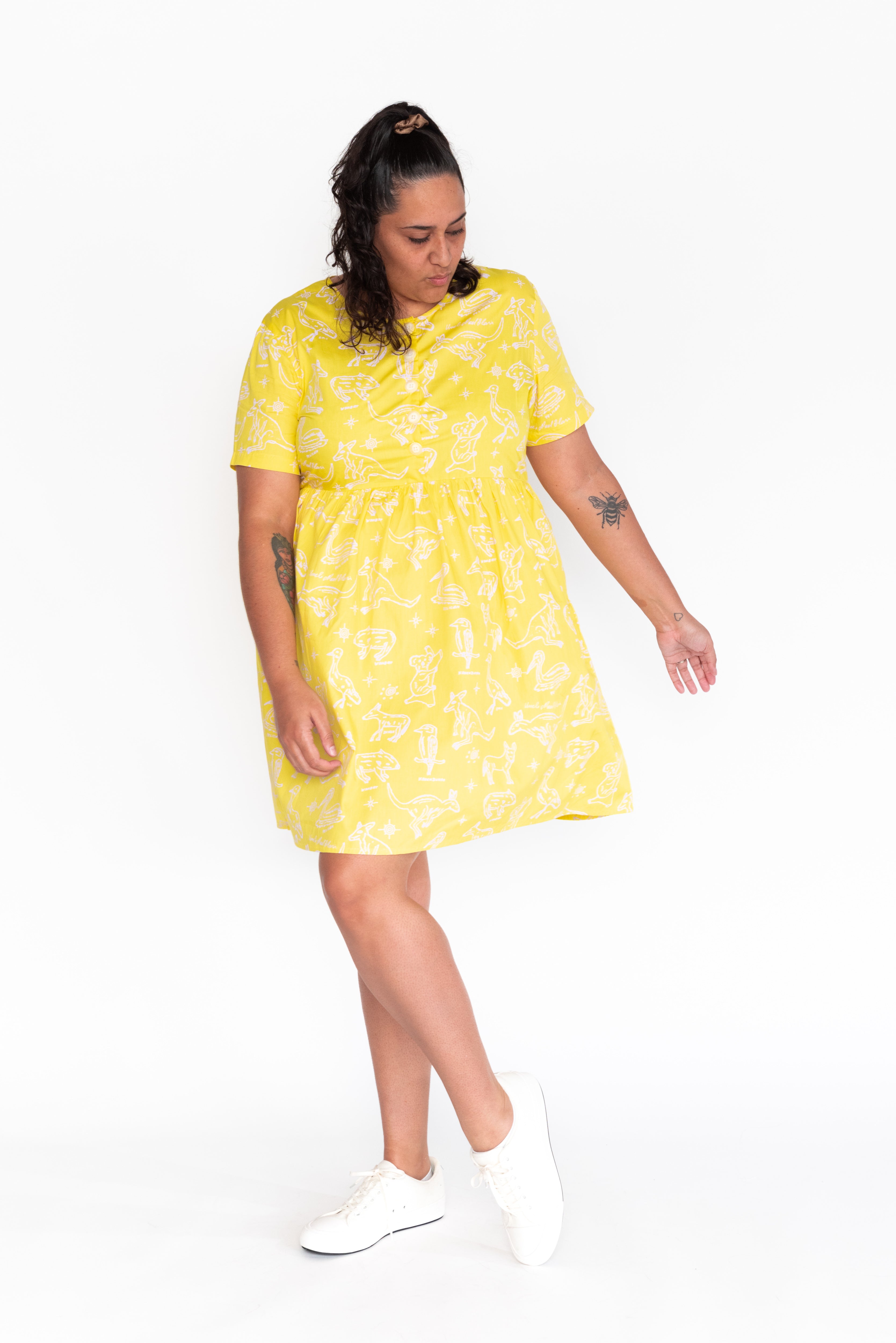Smock Dress - Jinibara Country Animals