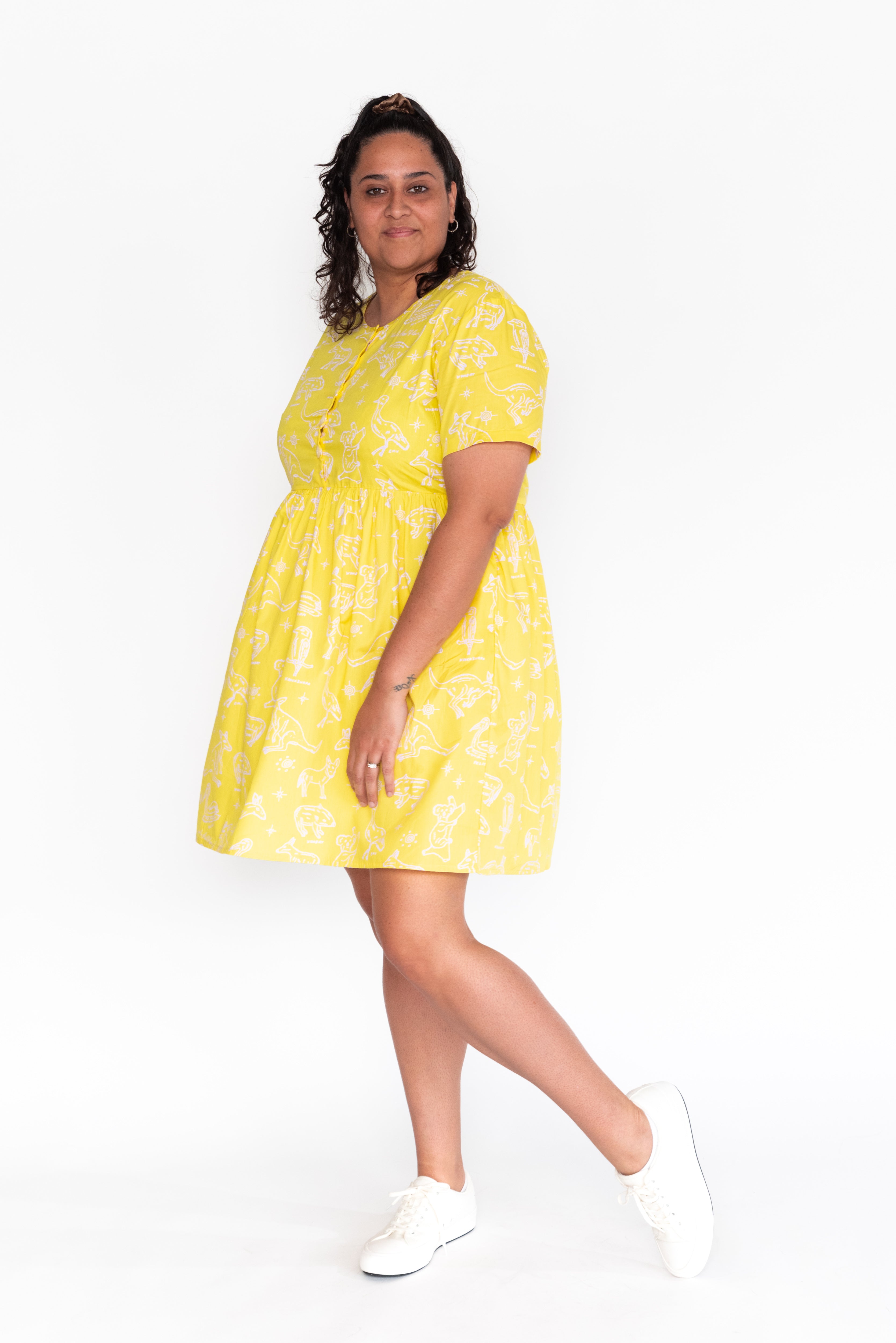 Smock Dress - Jinibara Country Animals