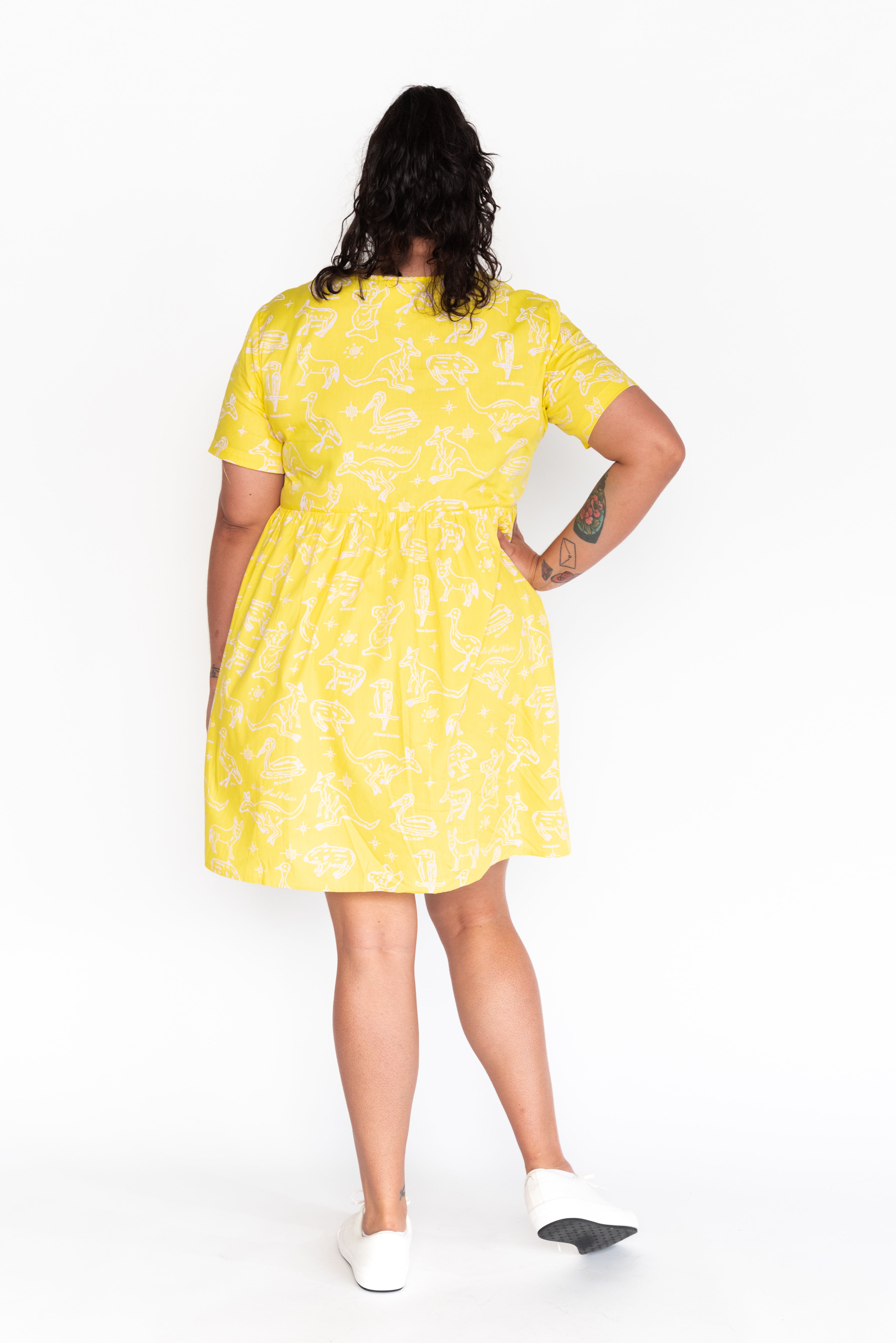 Smock Dress - Jinibara Country Animals
