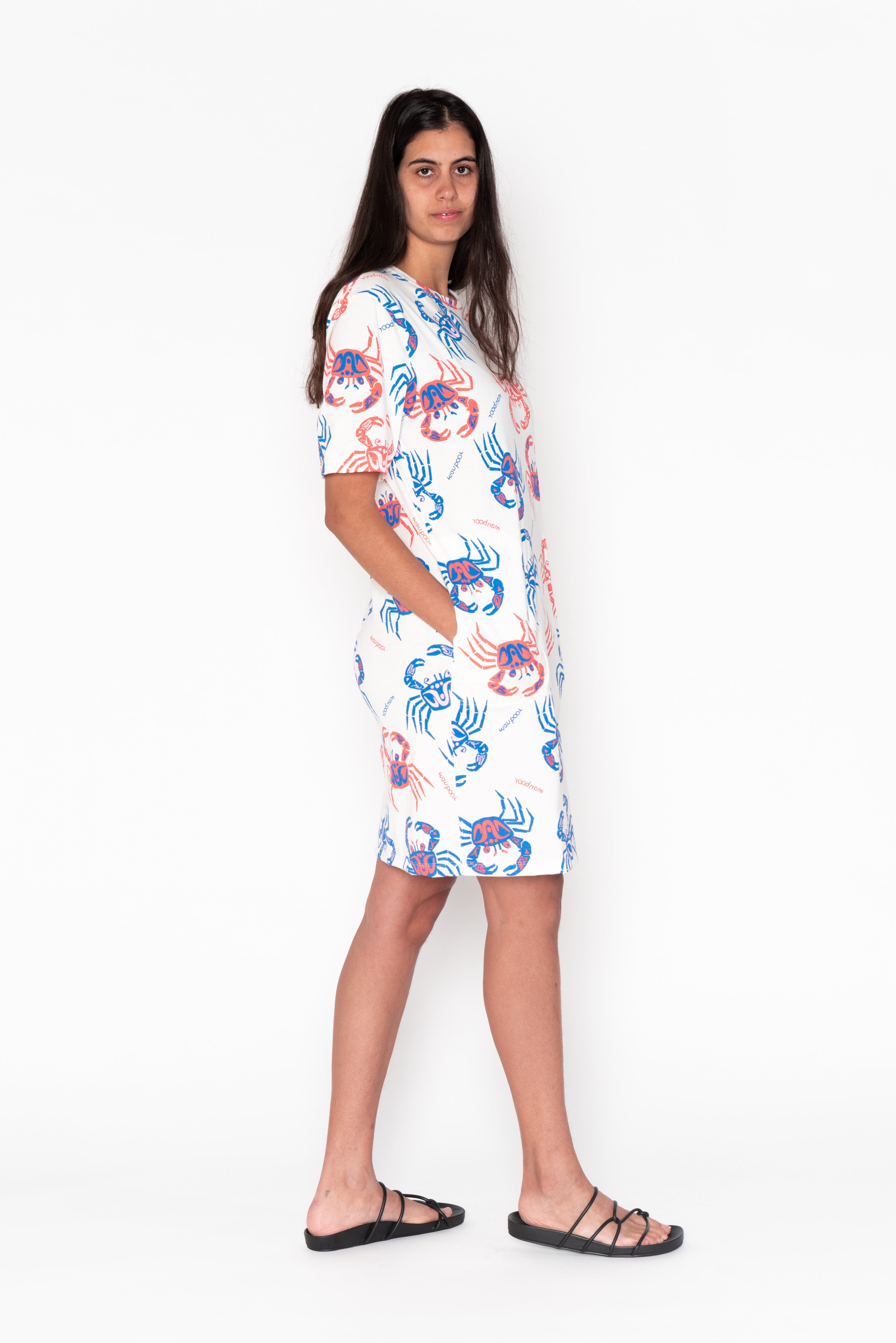 Big Tee Dress - Manboor (Ghost Crab)