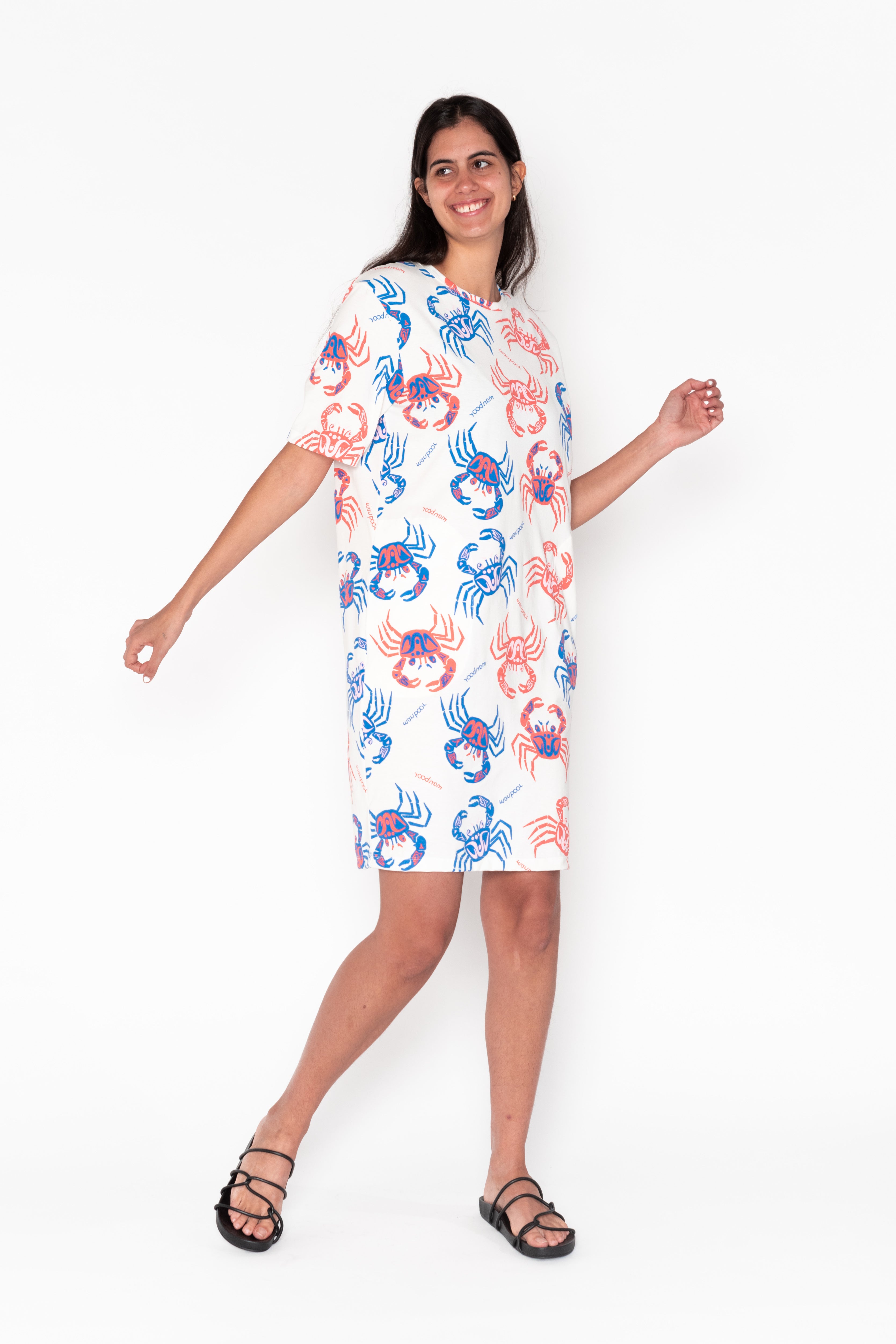 Big Tee Dress - Manboor (Ghost Crab)