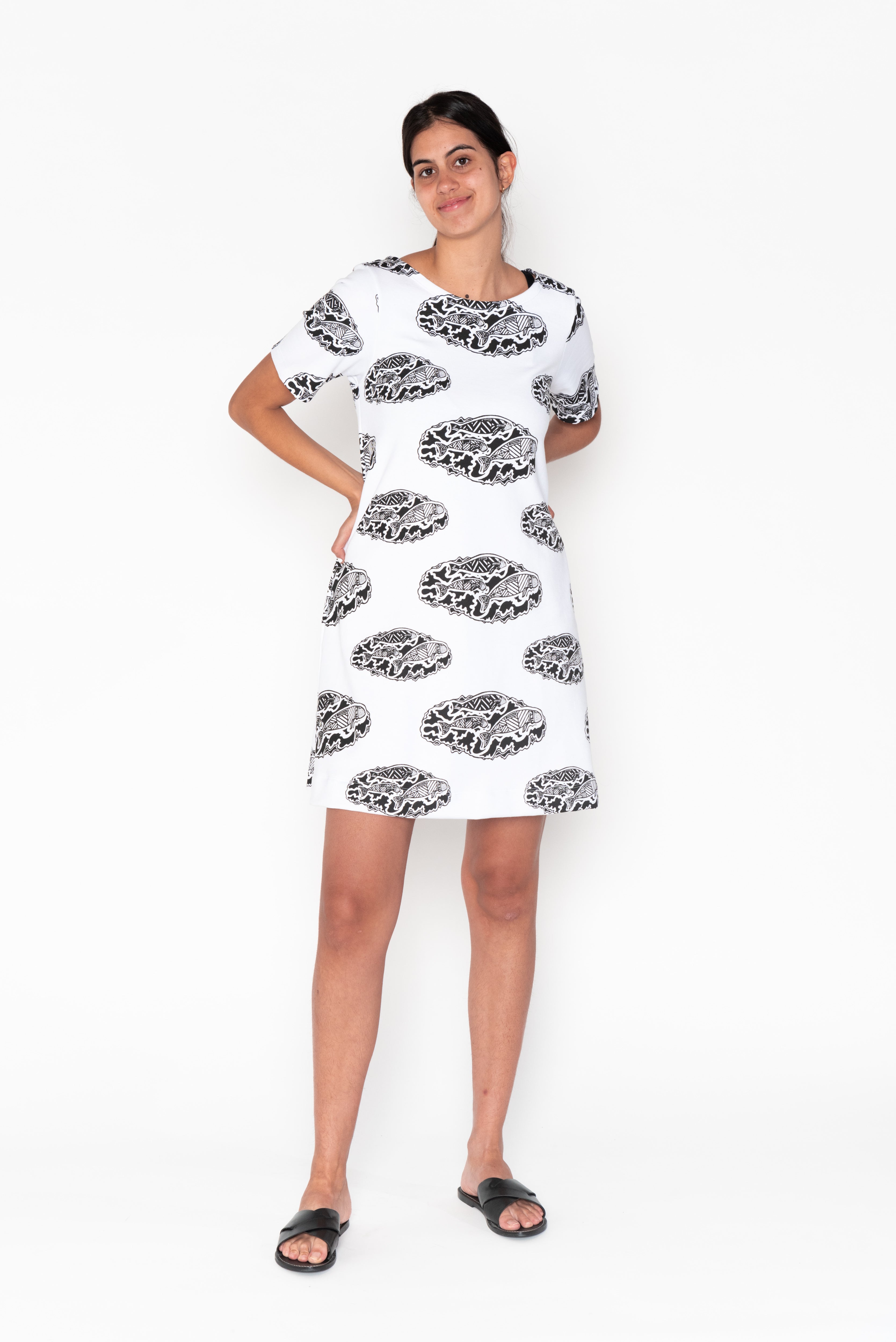 A-Line Terry Dress - Odorr (Dugong) Family
