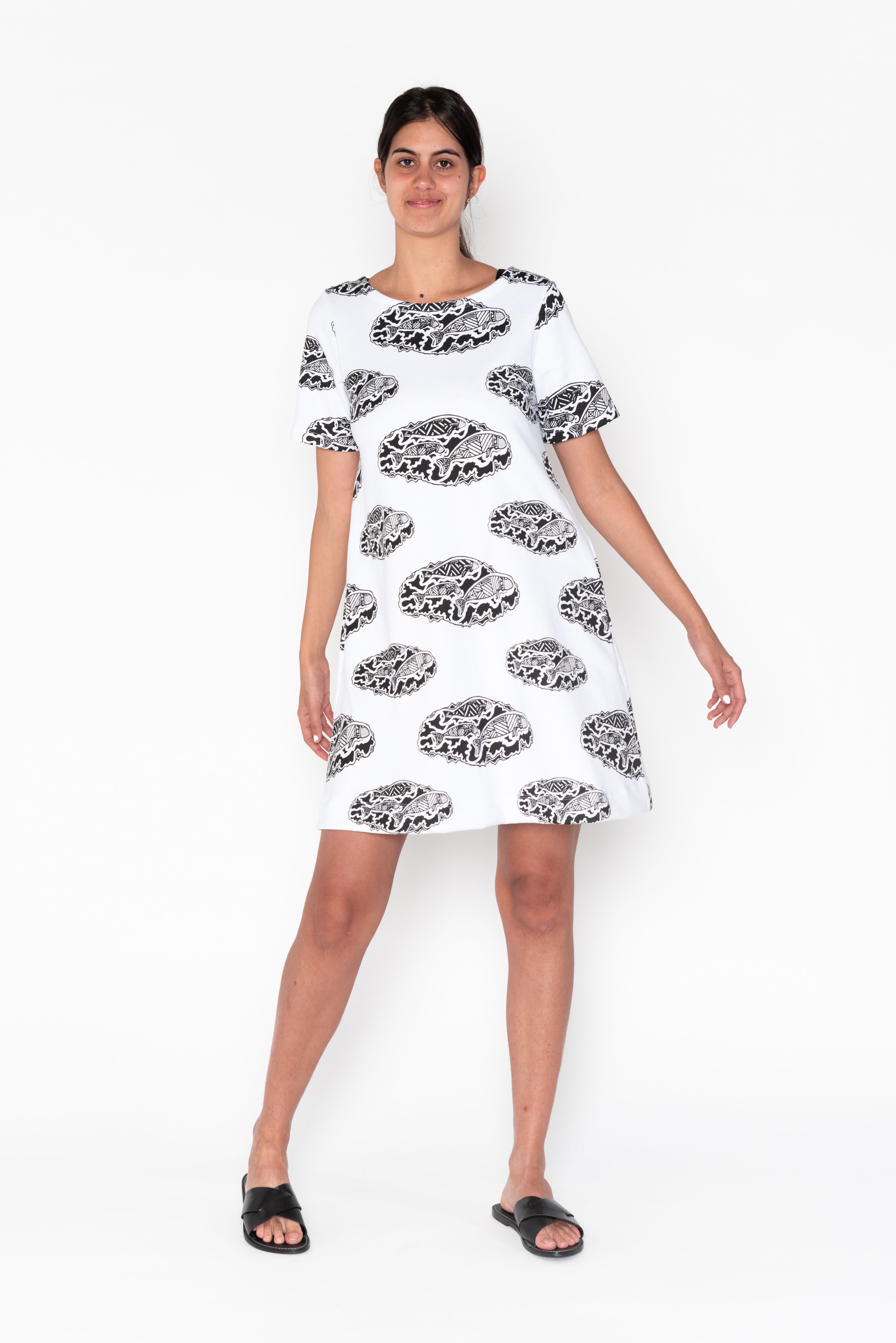 A-Line Terry Dress - Odorr (Dugong) Family