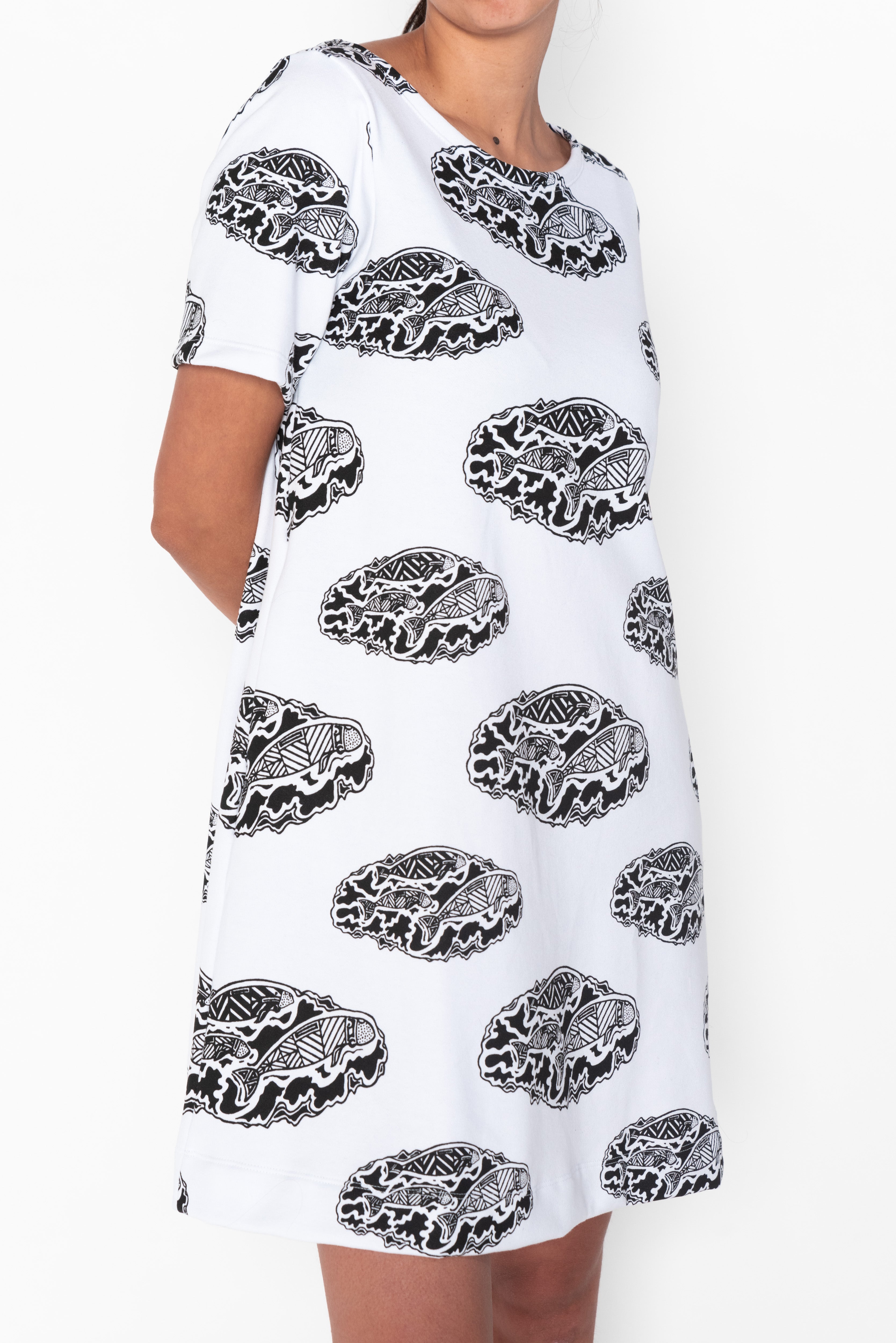 A-Line Terry Dress - Odorr (Dugong) Family