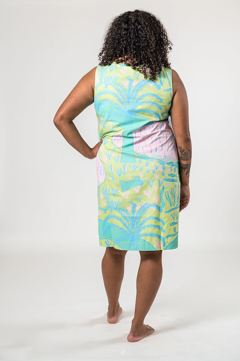 Midi Dress - Bulgan Warra (Sacred Lake)