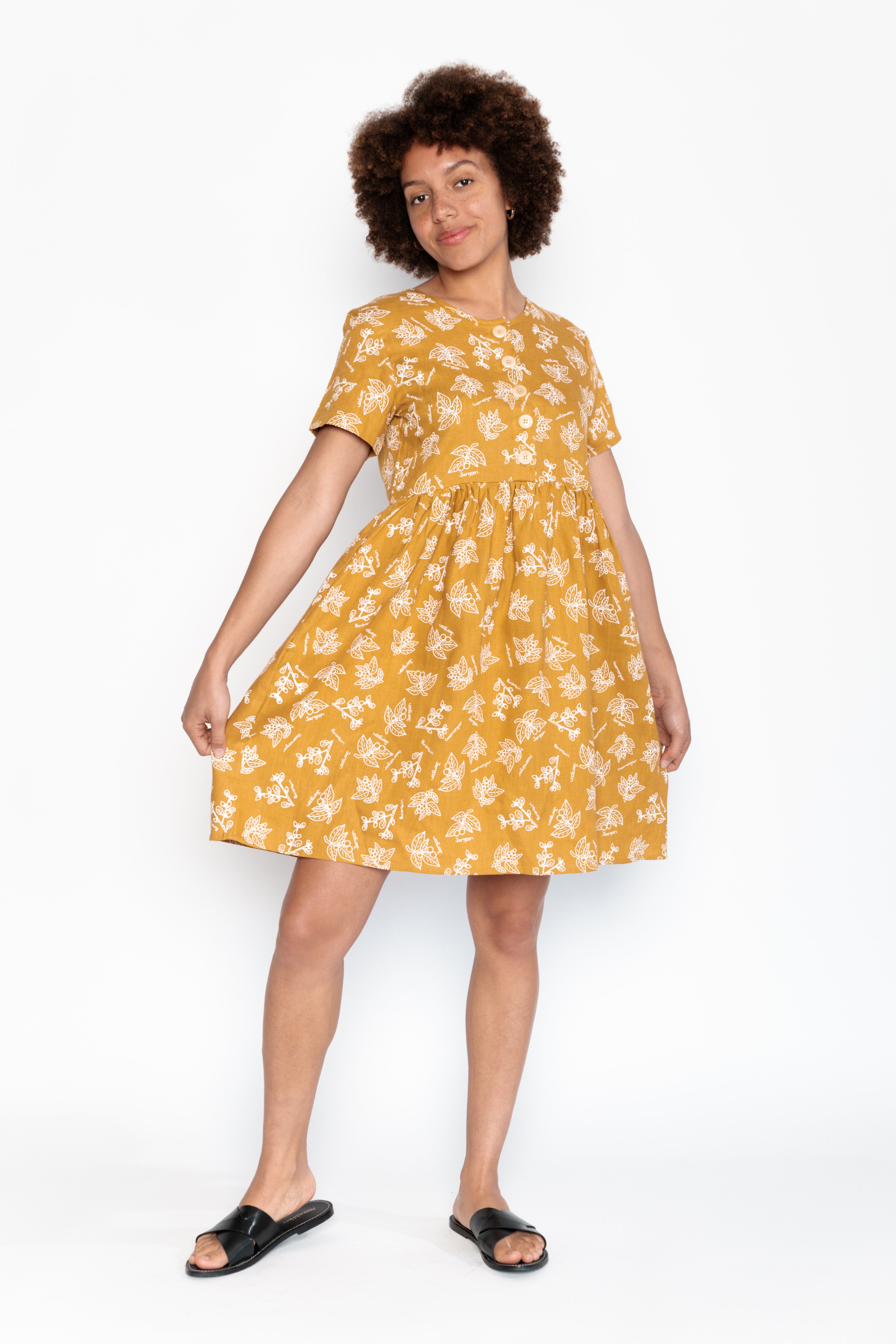 Smock Dress - Birimbiri, Joongoon, Goorralgar (Bush Fruits)