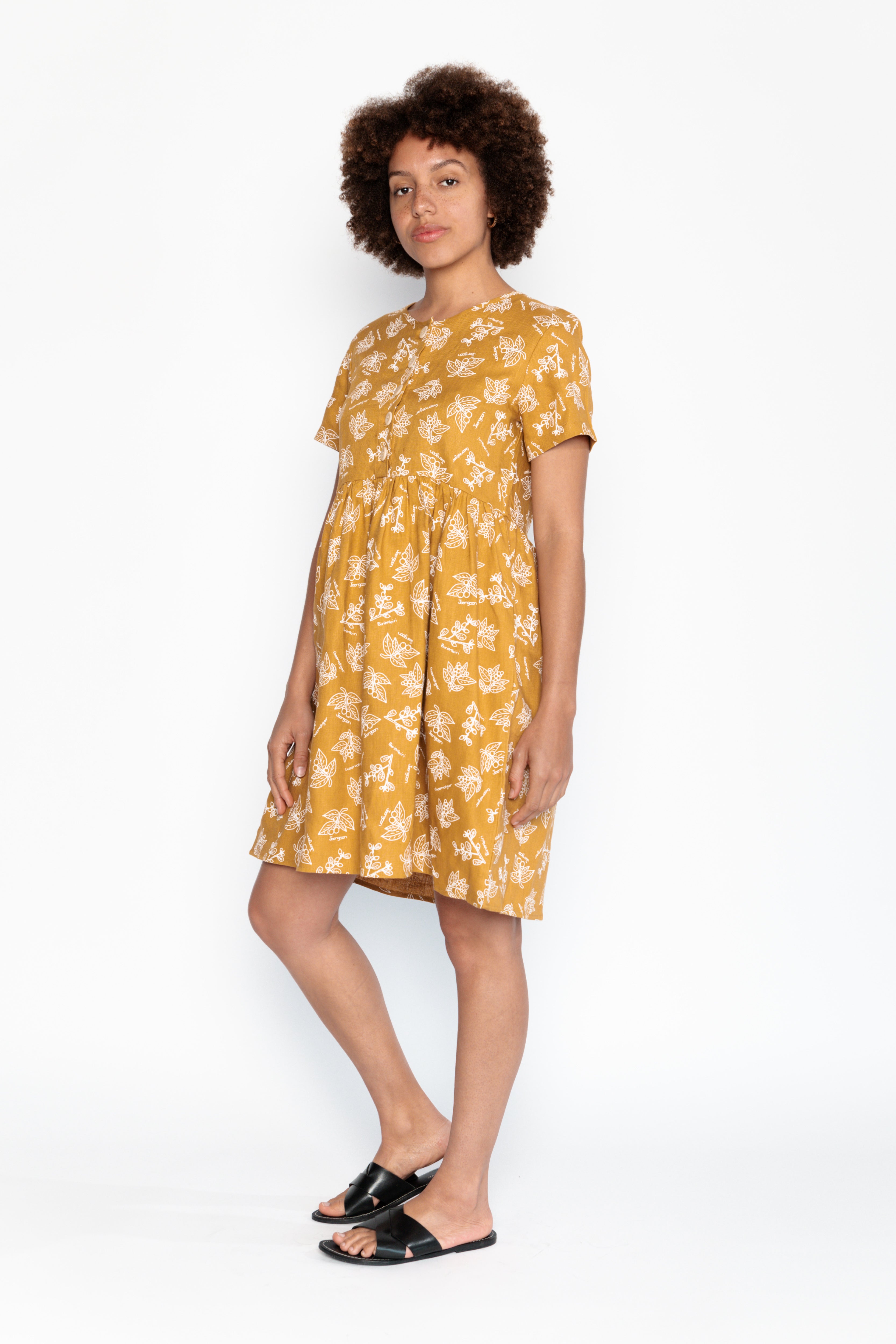 Smock Dress - Birimbiri, Joongoon, Goorralgar (Bush Fruits)