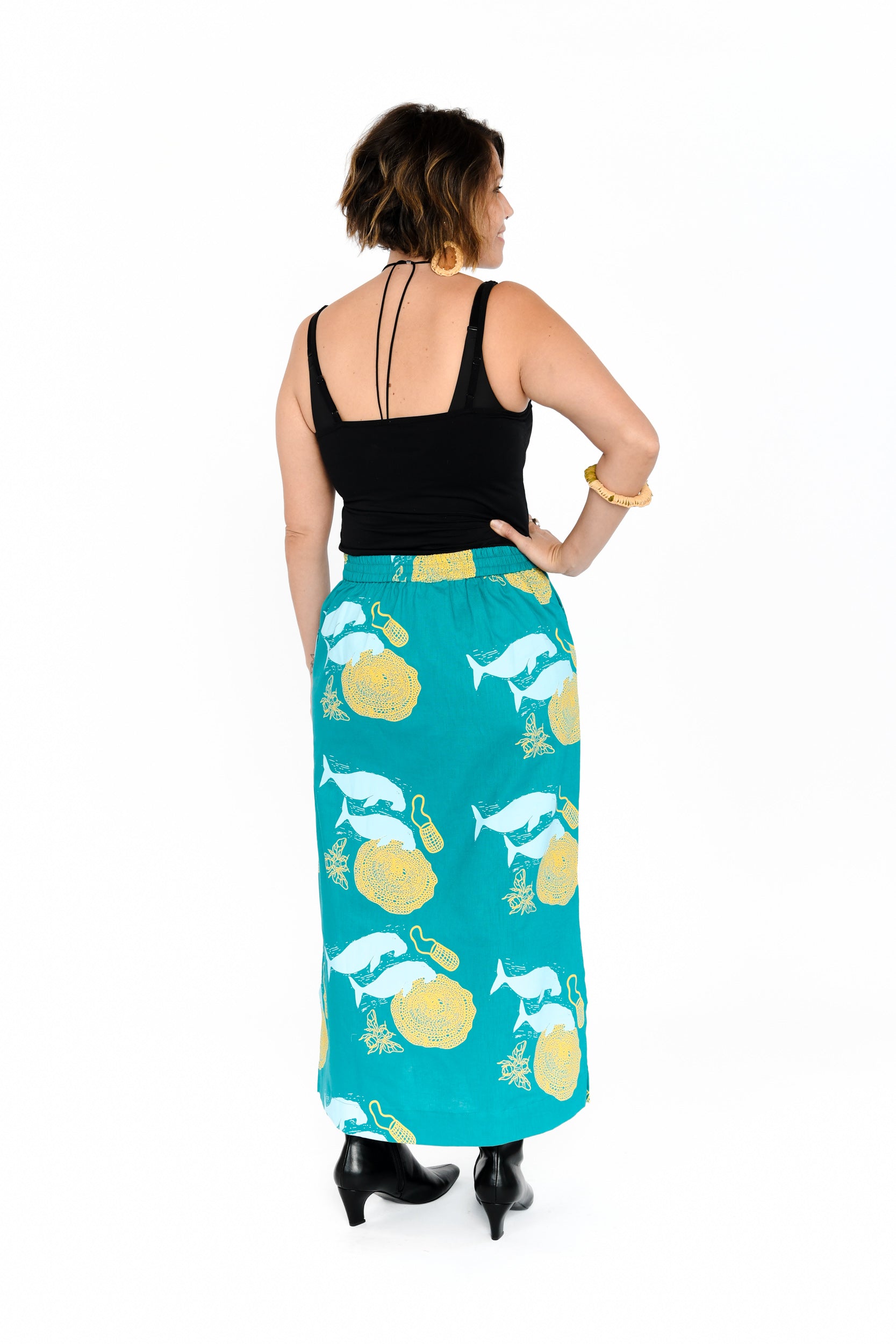 Midi Skirt - Ganunda & Bagirang (Sugar Bag Bee Honey & Dugong)