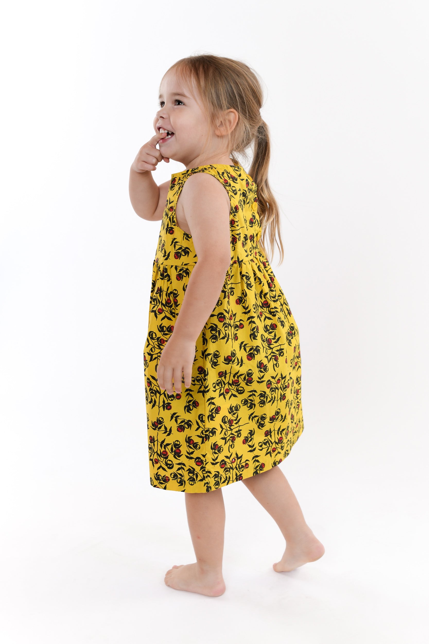 Kids Smock Dress - Awele-awele (Bush Tomato)