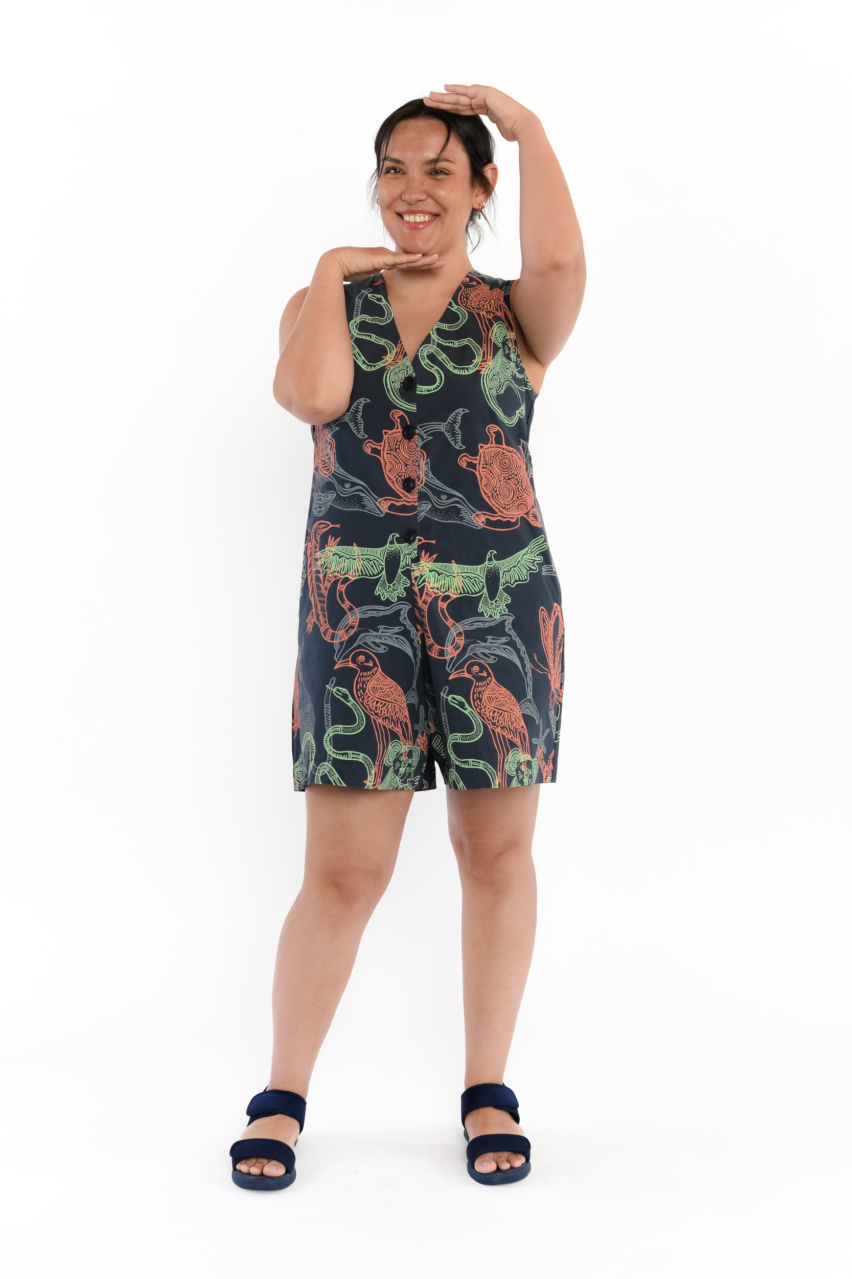 Sleeveless Playsuit - Ancestral Cousins