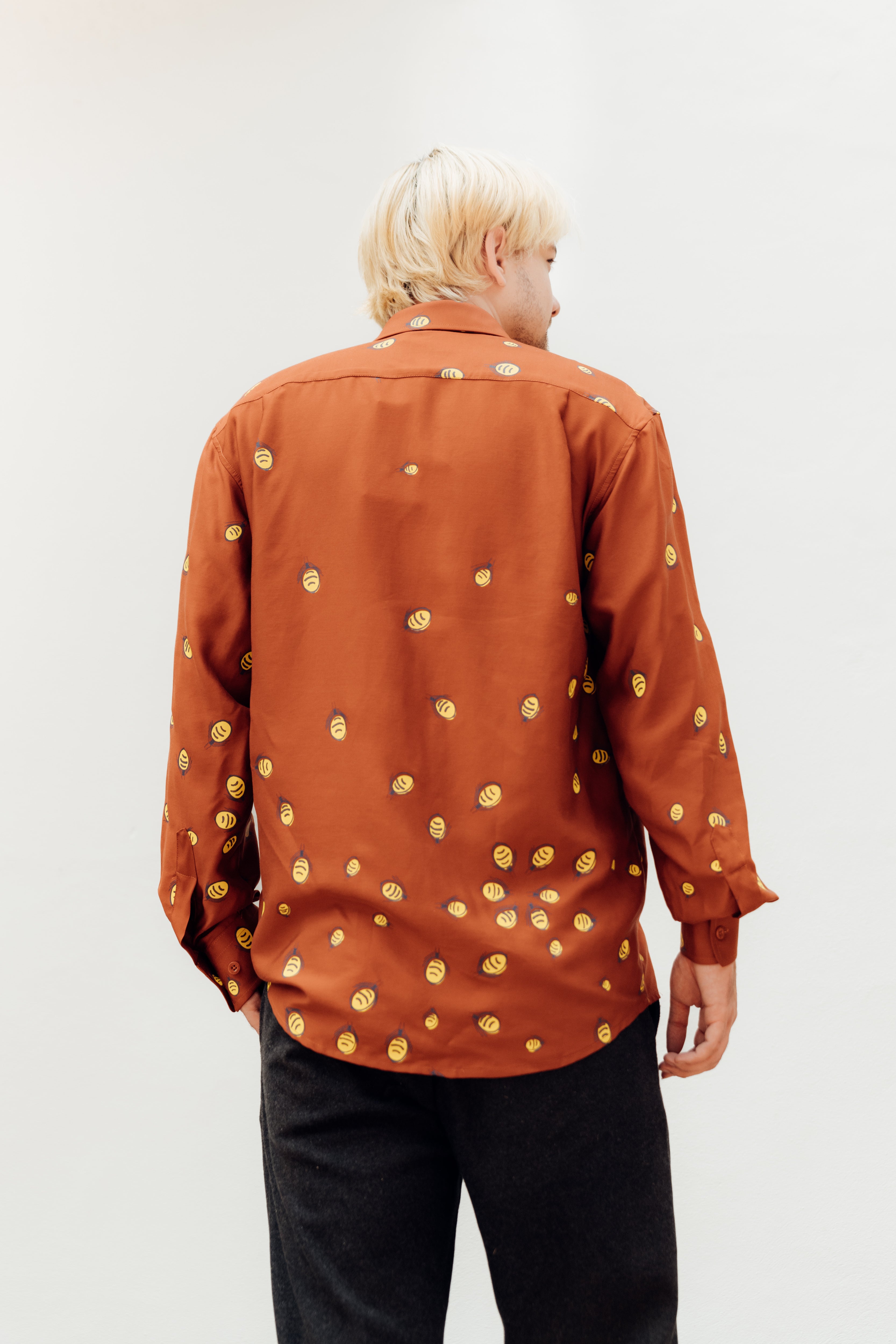 Men's Long Sleeve Shirt - Yerrampe (Honey Ant)