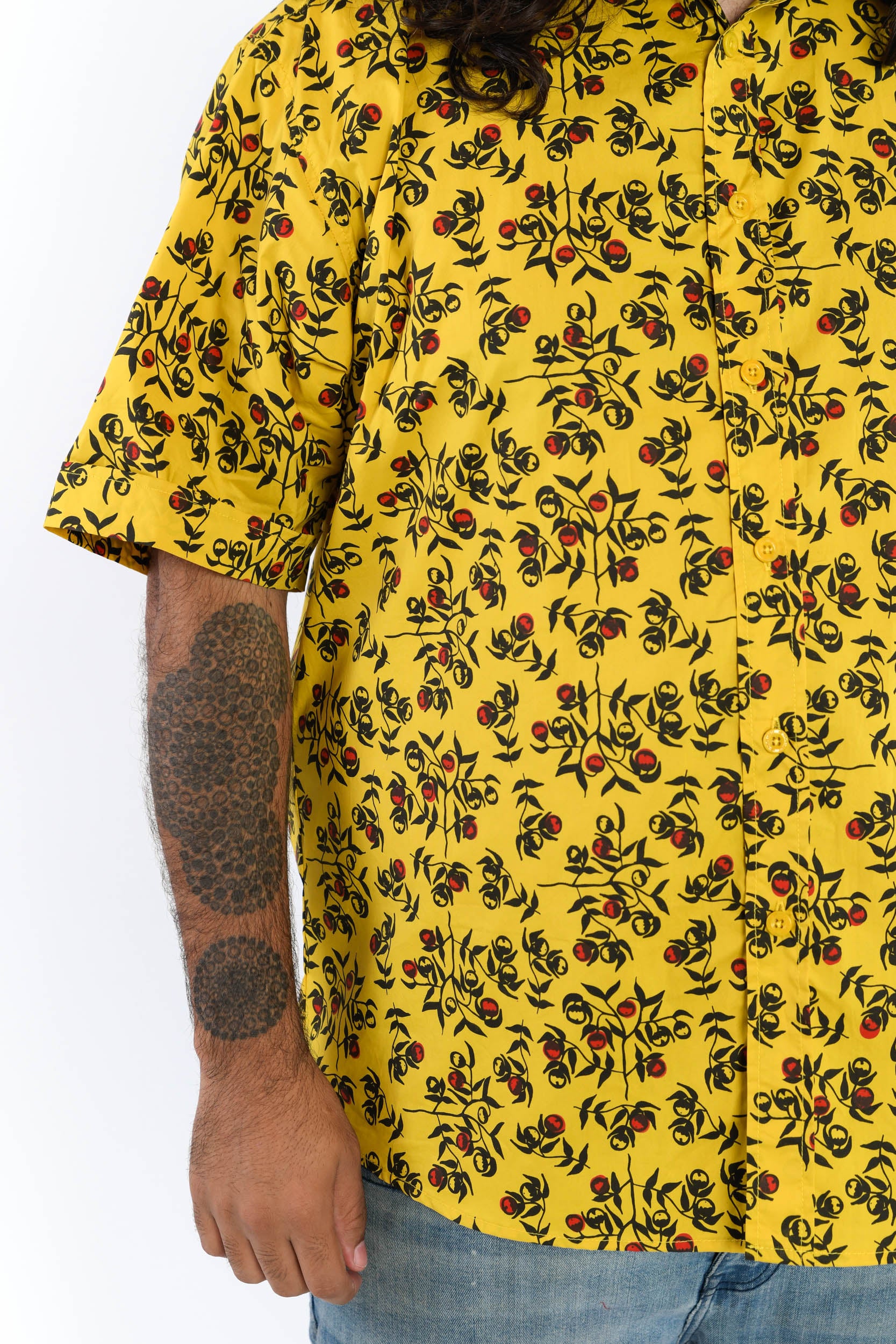 Short Sleeve Collared Shirt - Awele-awele (Bush Tomato)