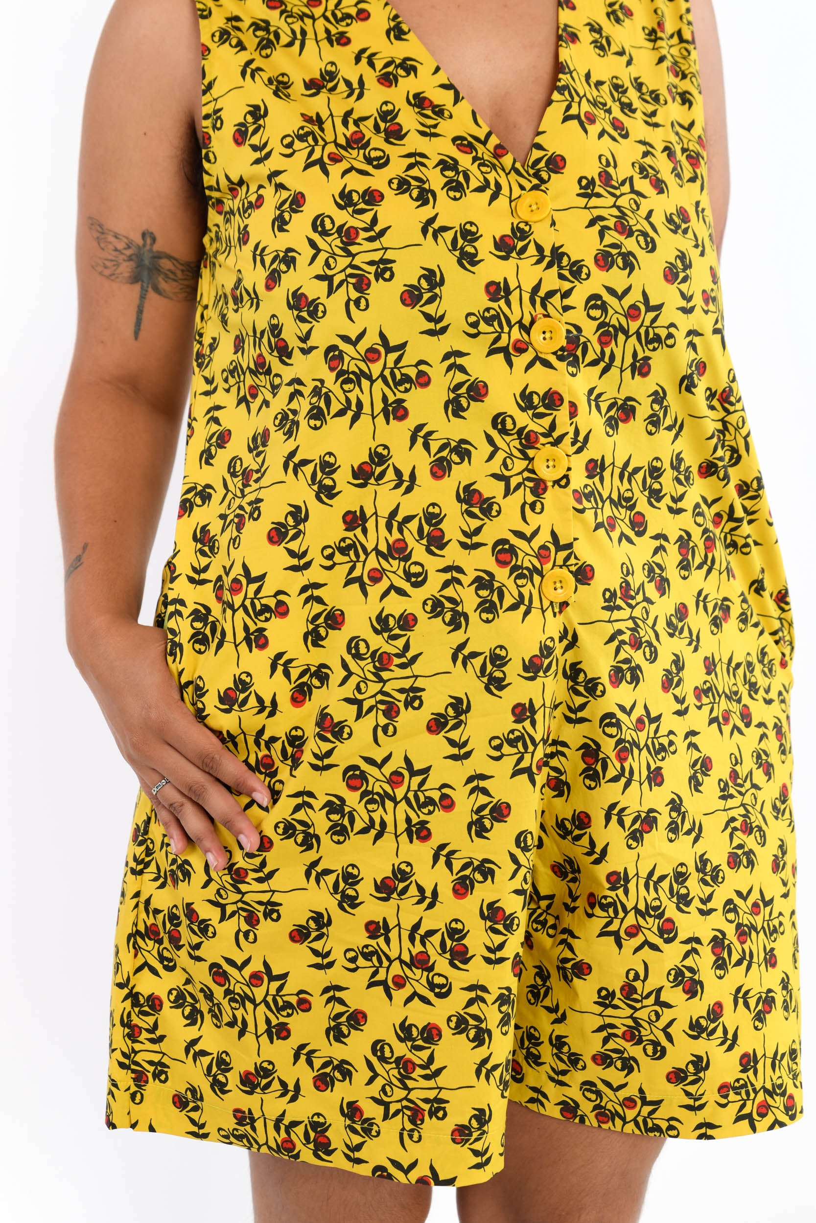 Sleeveless Playsuit - Awele-awele (Bush Tomato)