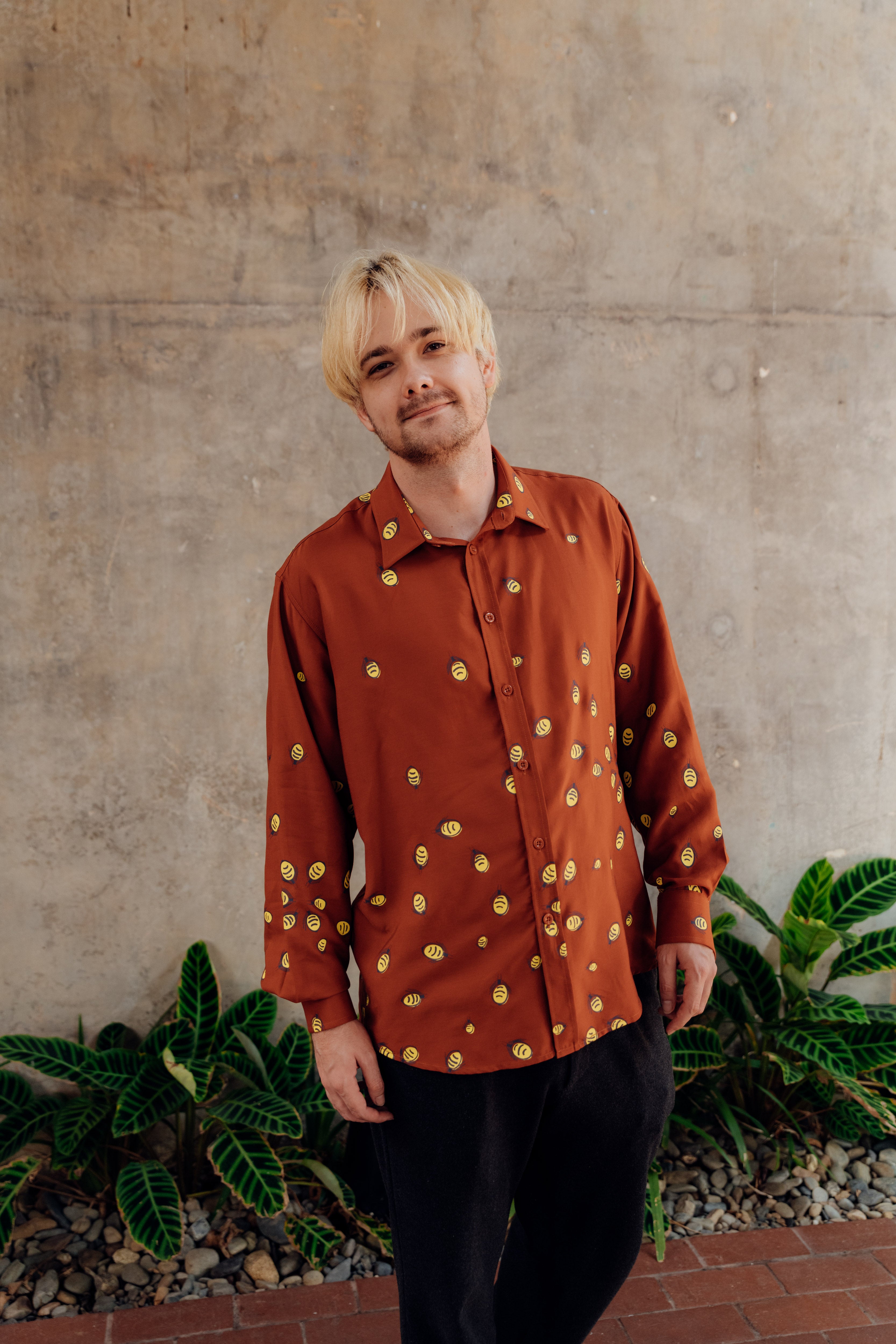 Men's Long Sleeve Shirt - Yerrampe (Honey Ant)