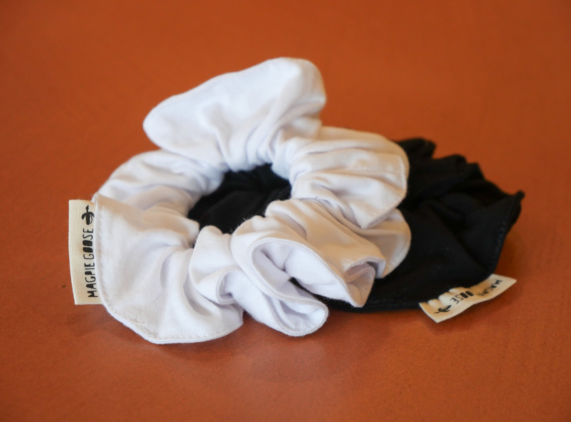 Black and White Scrunchie Duo