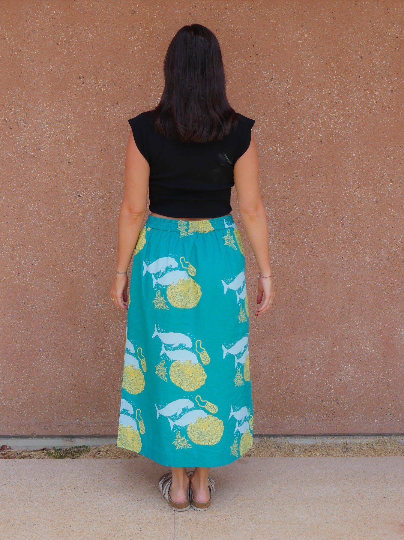 Midi Skirt - Ganunda & Bagirang (Sugar Bag Bee Honey & Dugong)