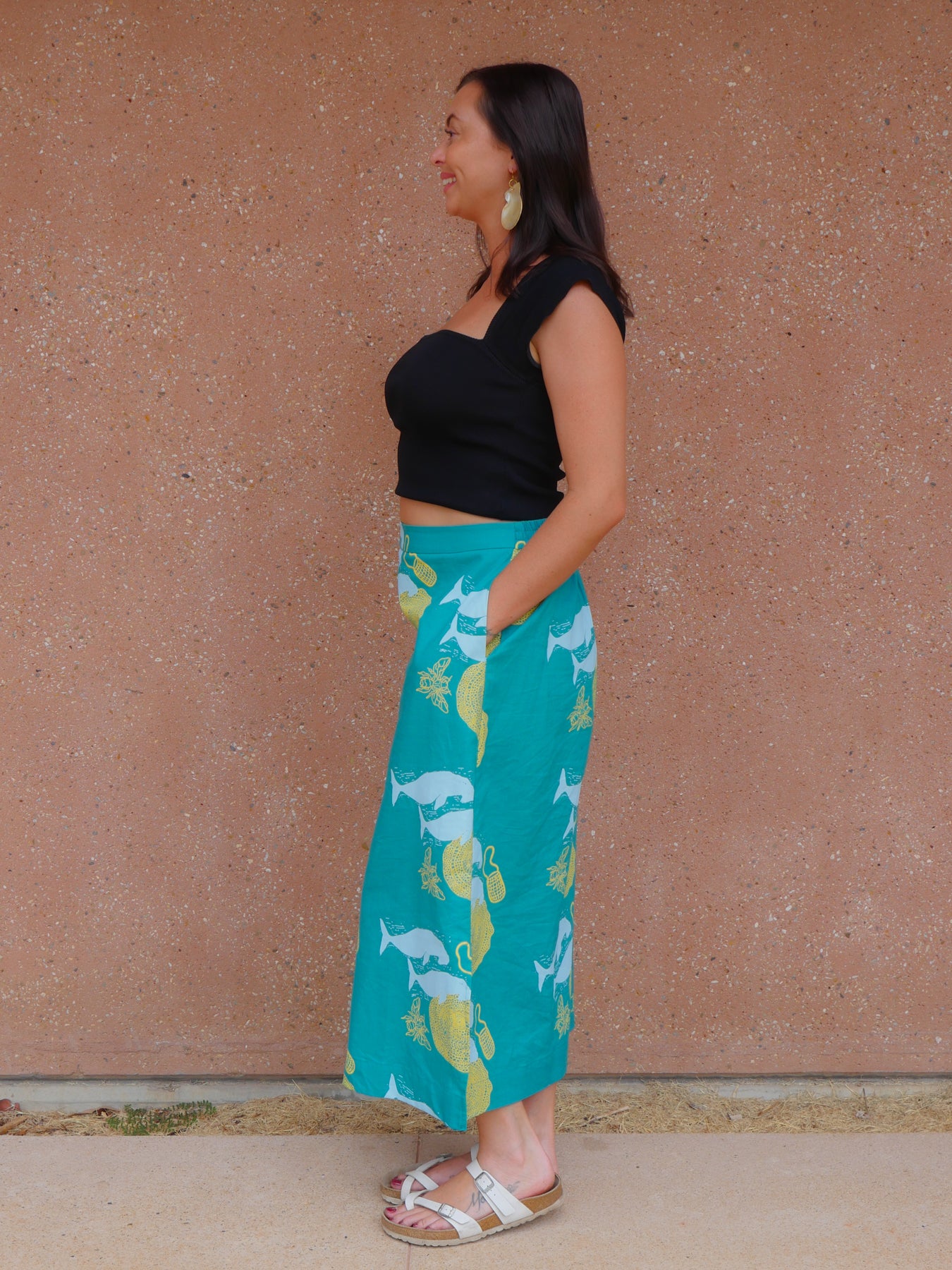 Midi Skirt - Ganunda & Bagirang (Sugar Bag Bee Honey & Dugong)