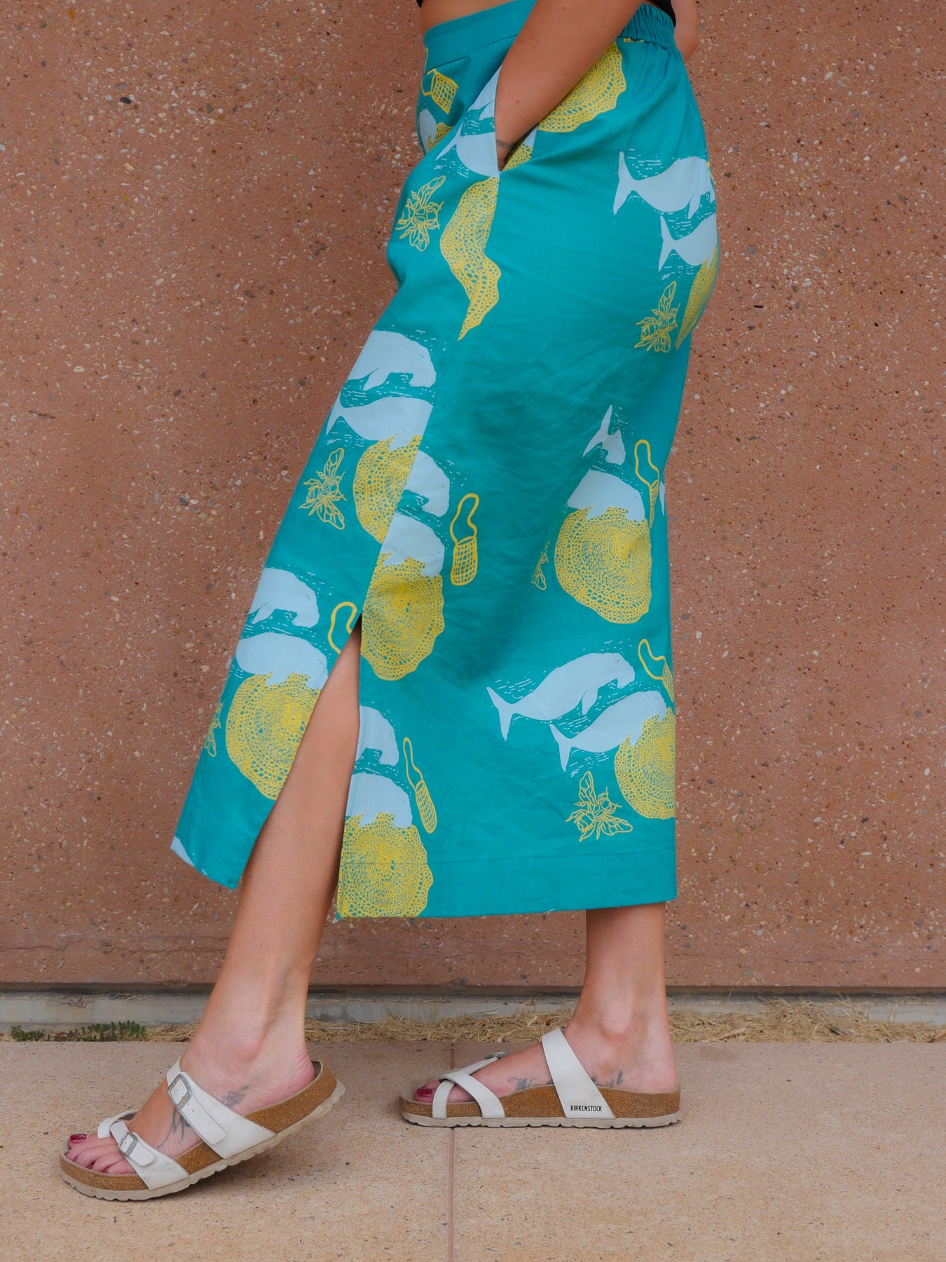 Midi Skirt - Ganunda & Bagirang (Sugar Bag Bee Honey & Dugong)