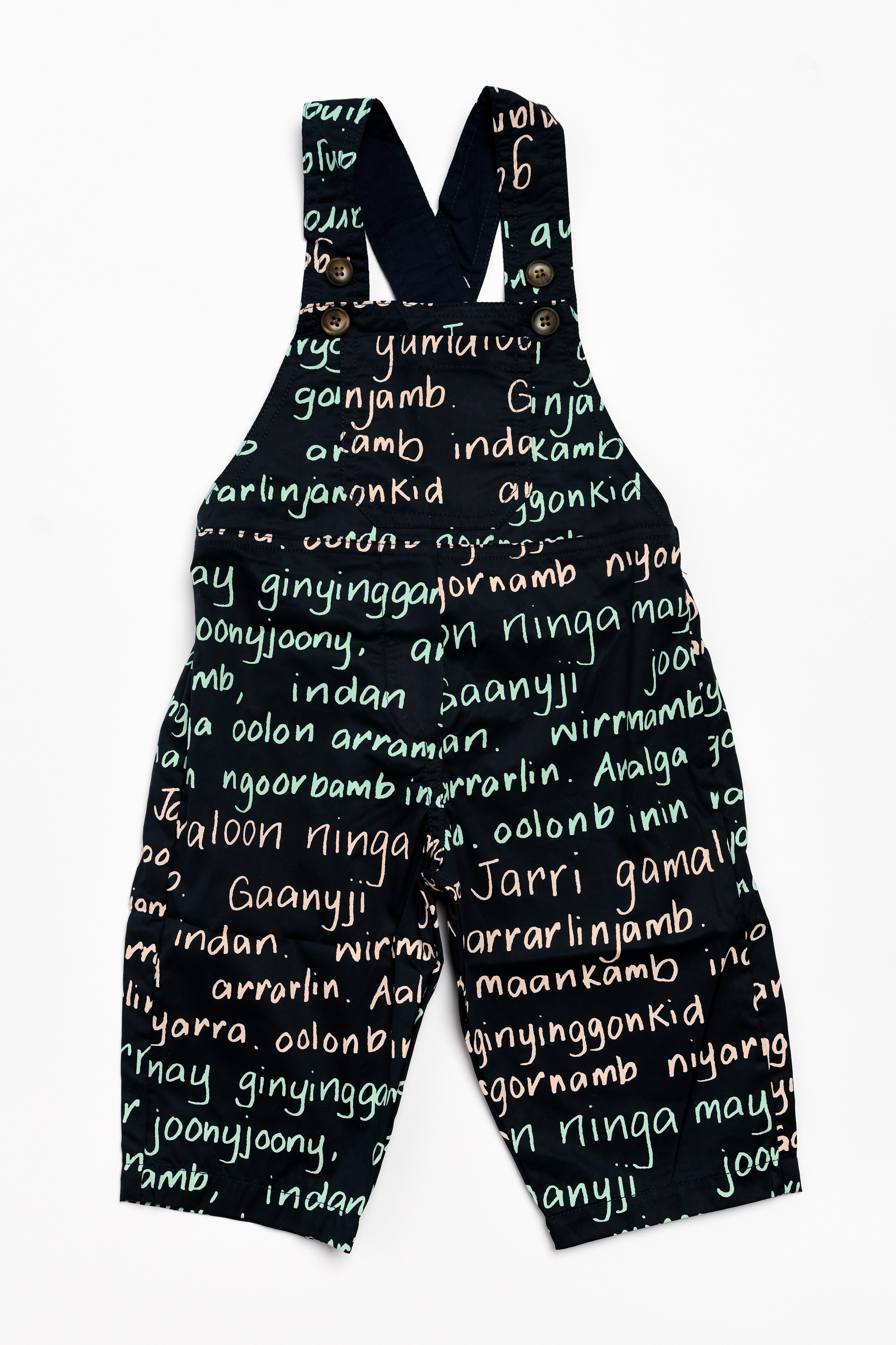 Kids Overalls - Gamaloon (Bush Pear) Bardi Language Story