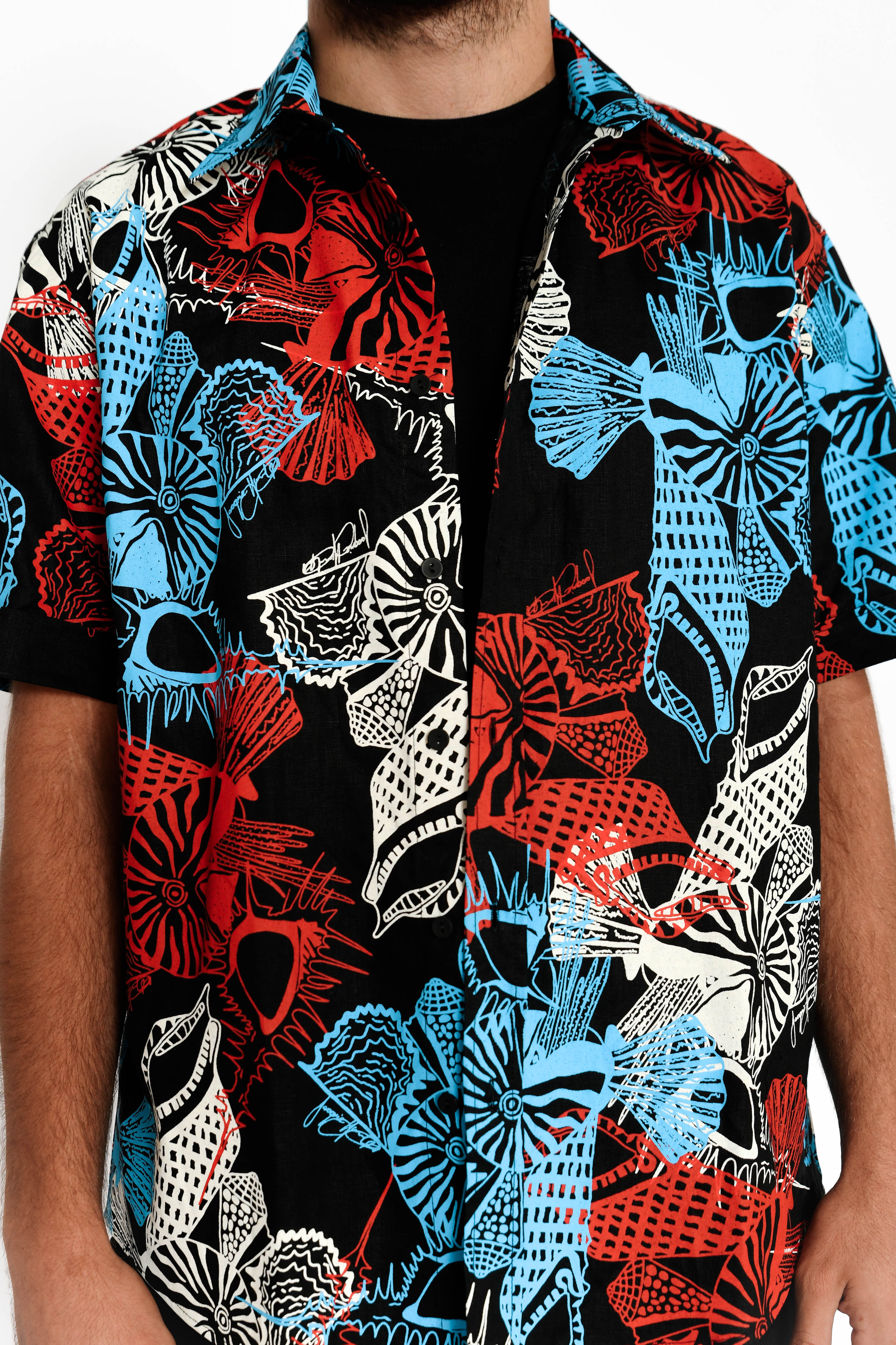 Short Sleeve Collared Shirt - Gaanyji (Shells)
