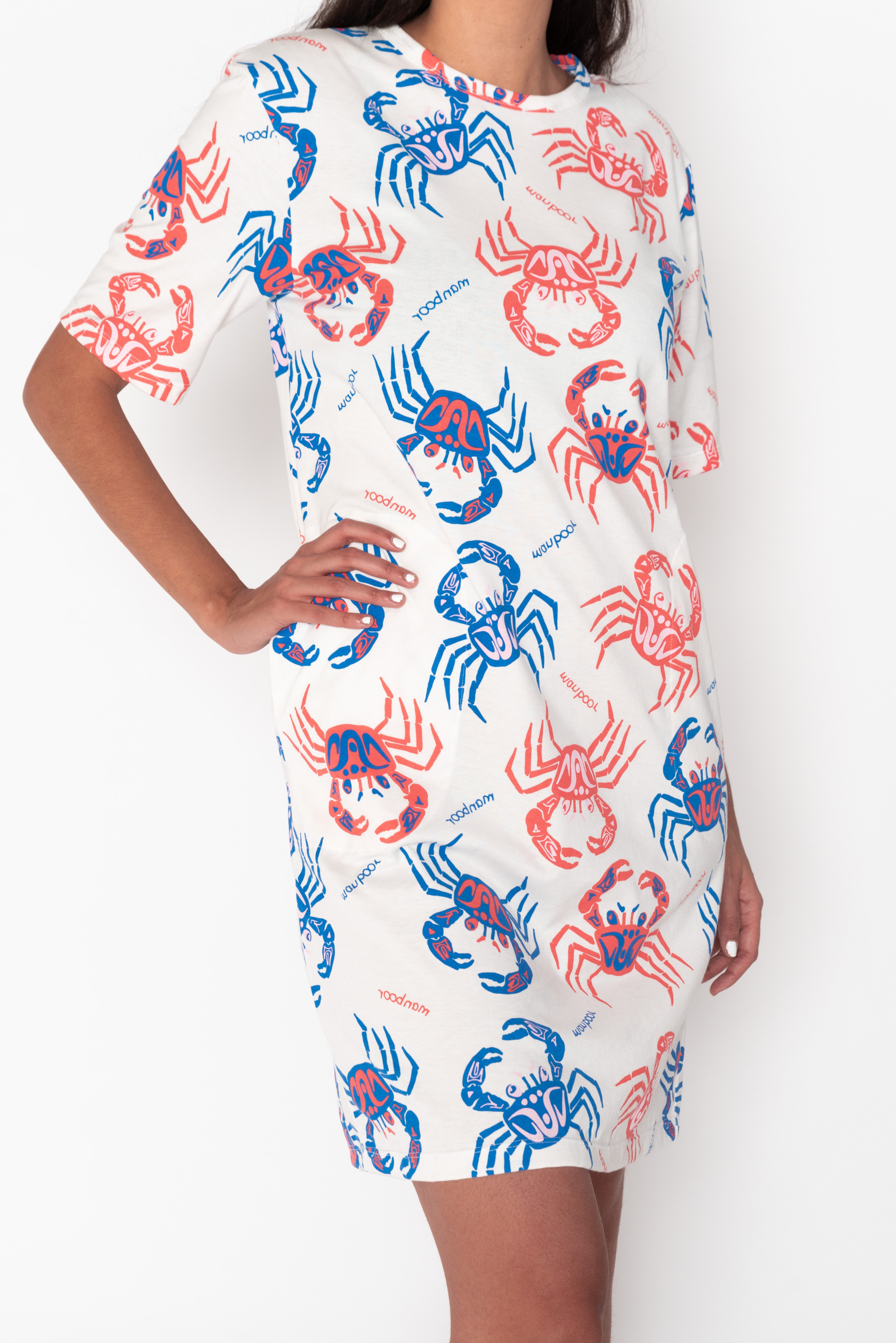 Big Tee Dress - Manboor (Ghost Crab)