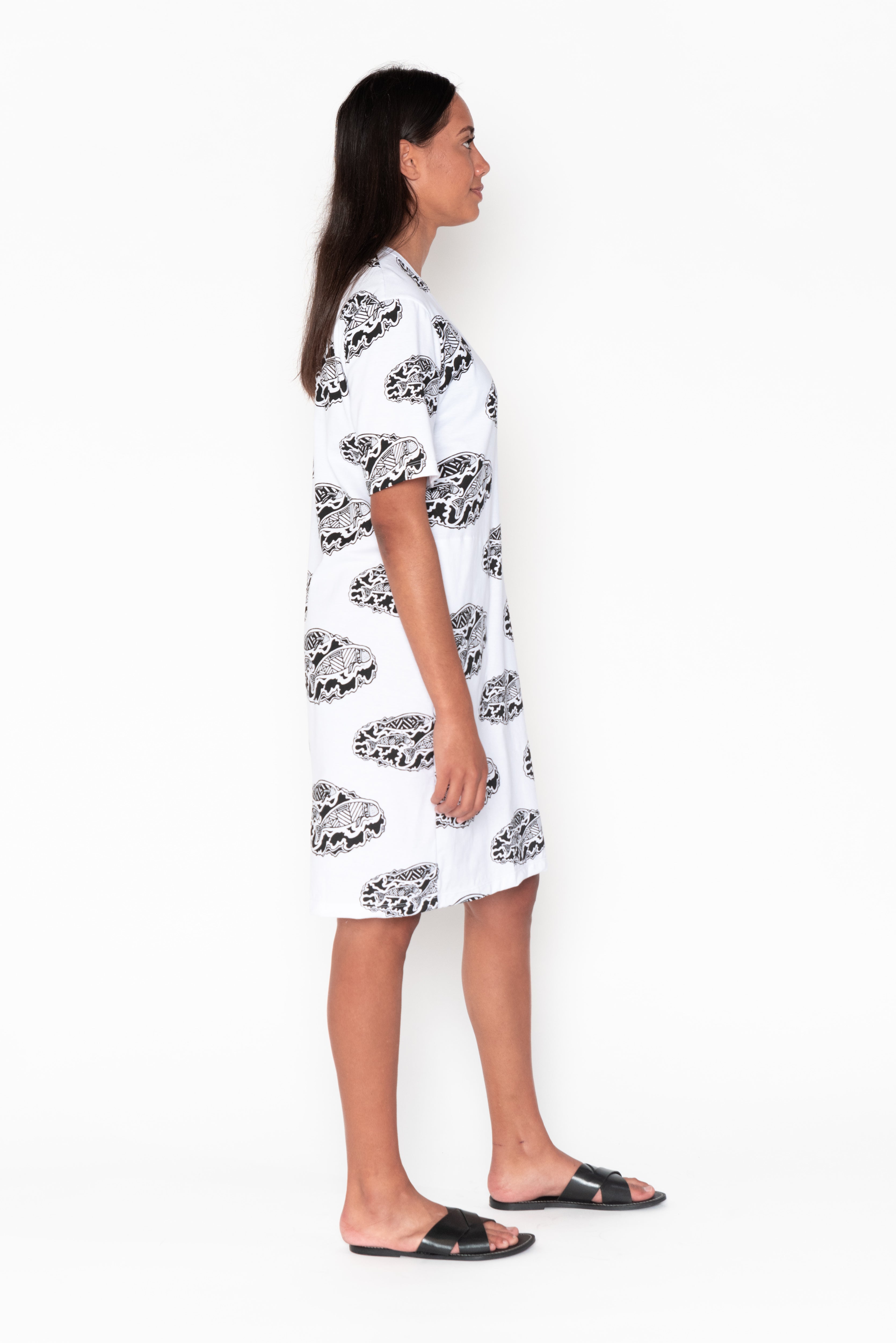 Big white cheap t shirt dress