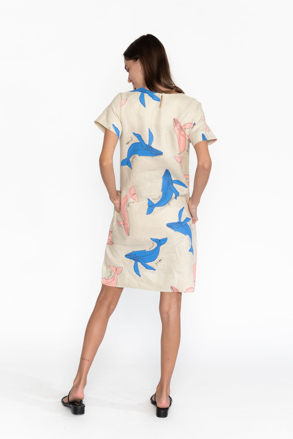Box Dress - Miinimbi (Whale)